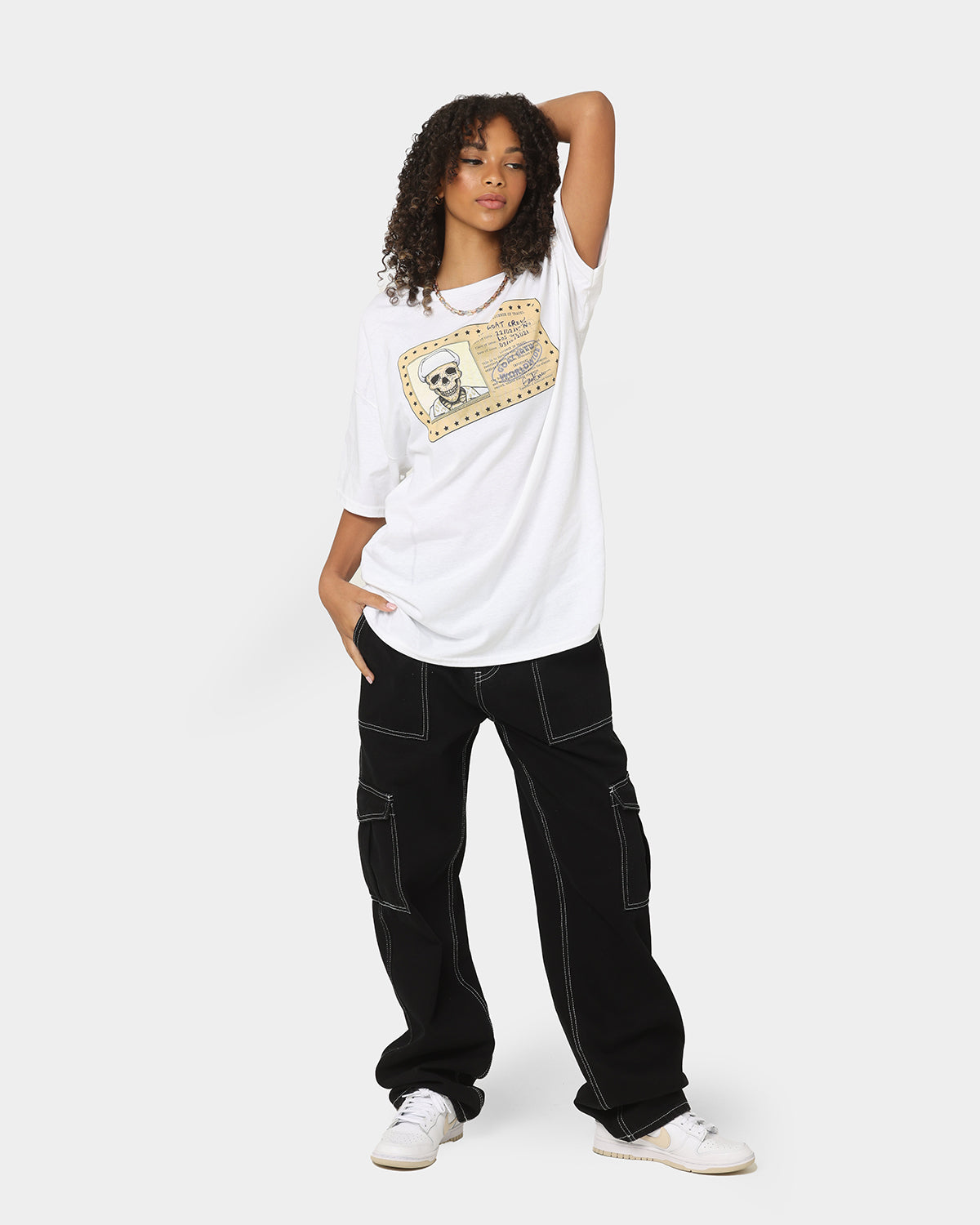 Goat Crew License Vintage T-Shirt White Style001