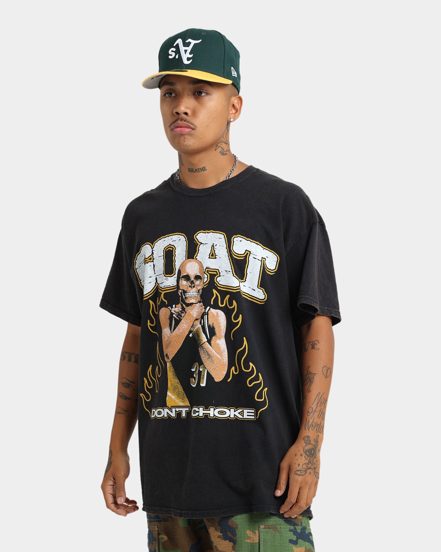 Goat Crew Don't Choke Vintage T-Shirt Black Wash