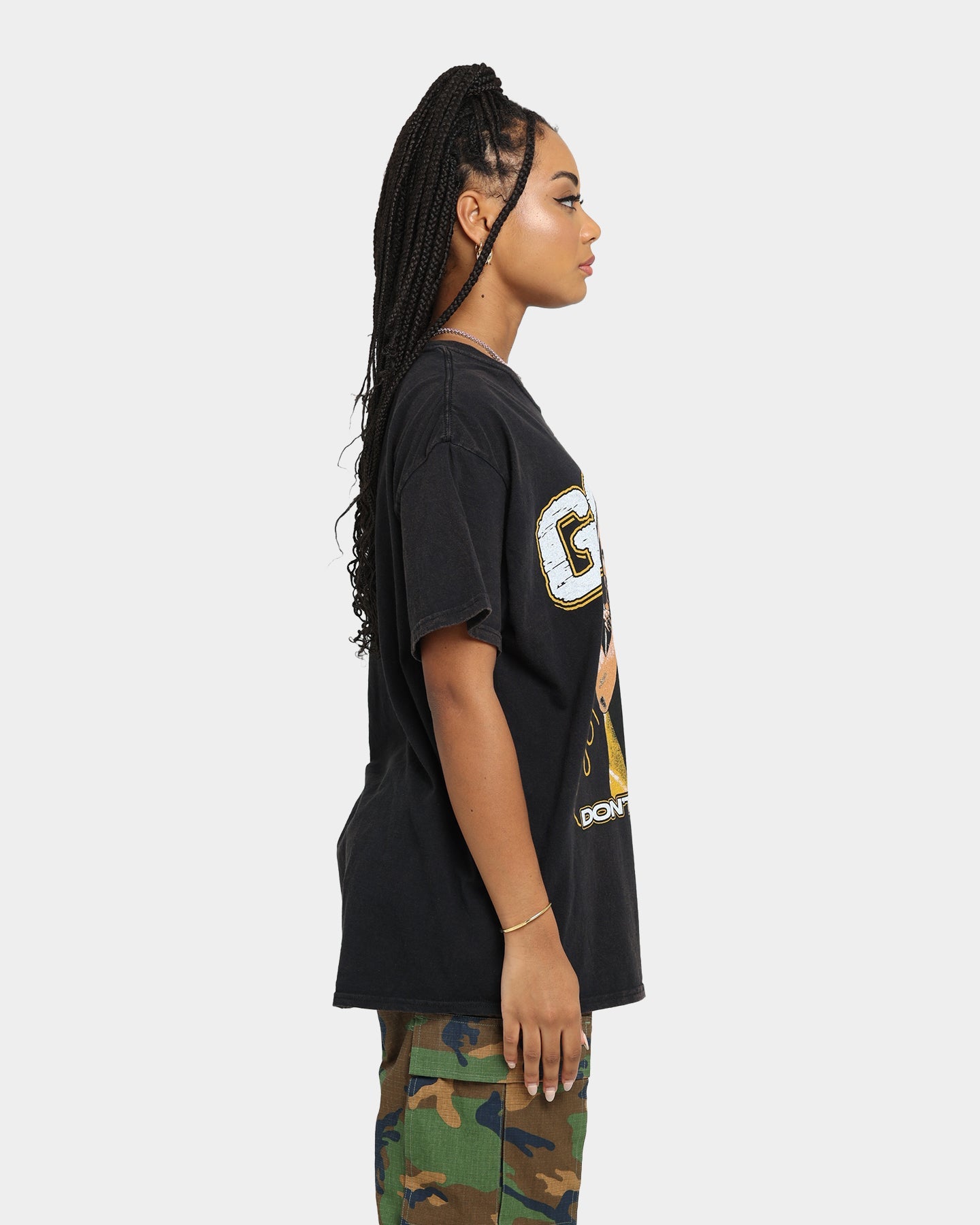 Goat Crew Don't Choke Vintage T-Shirt Black Wash Style001