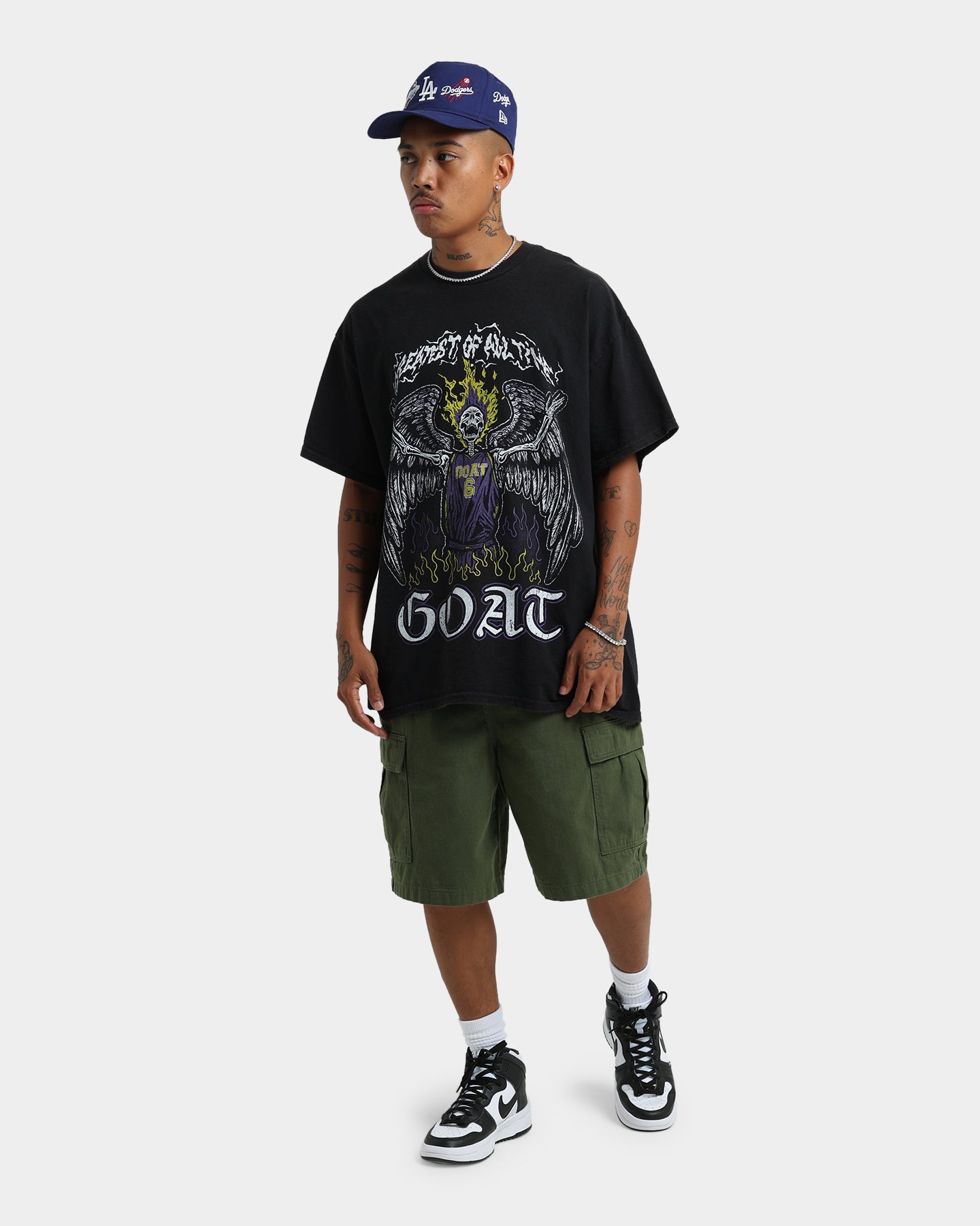 Goat Crew Los Angeles Angels Vintage T-Shirt Black Wash