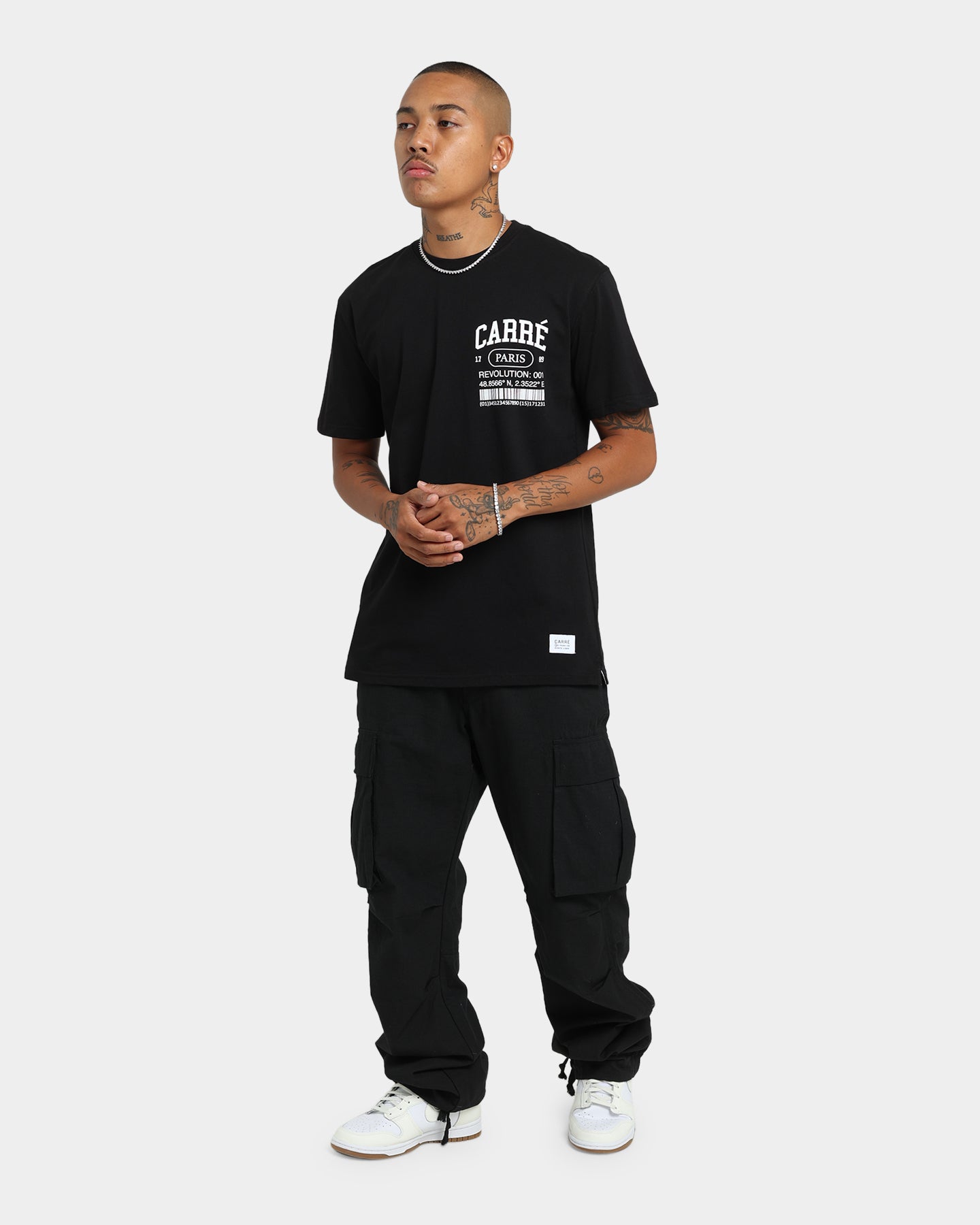 Carr√© Receipt T-Shirt Black/Black