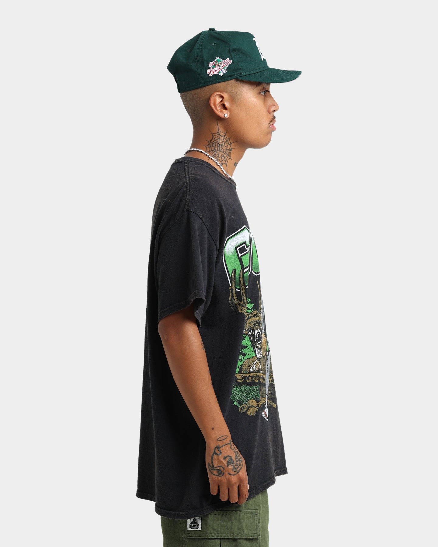 Goat Crew Buck Hunter Vintage T-Shirt Black Wash