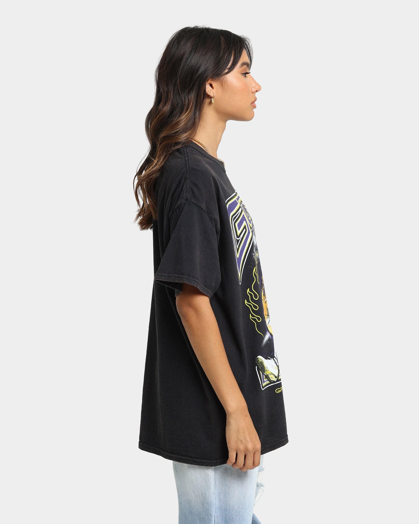 Goat Crew Space Slam T-Shirt Black Wash Style001