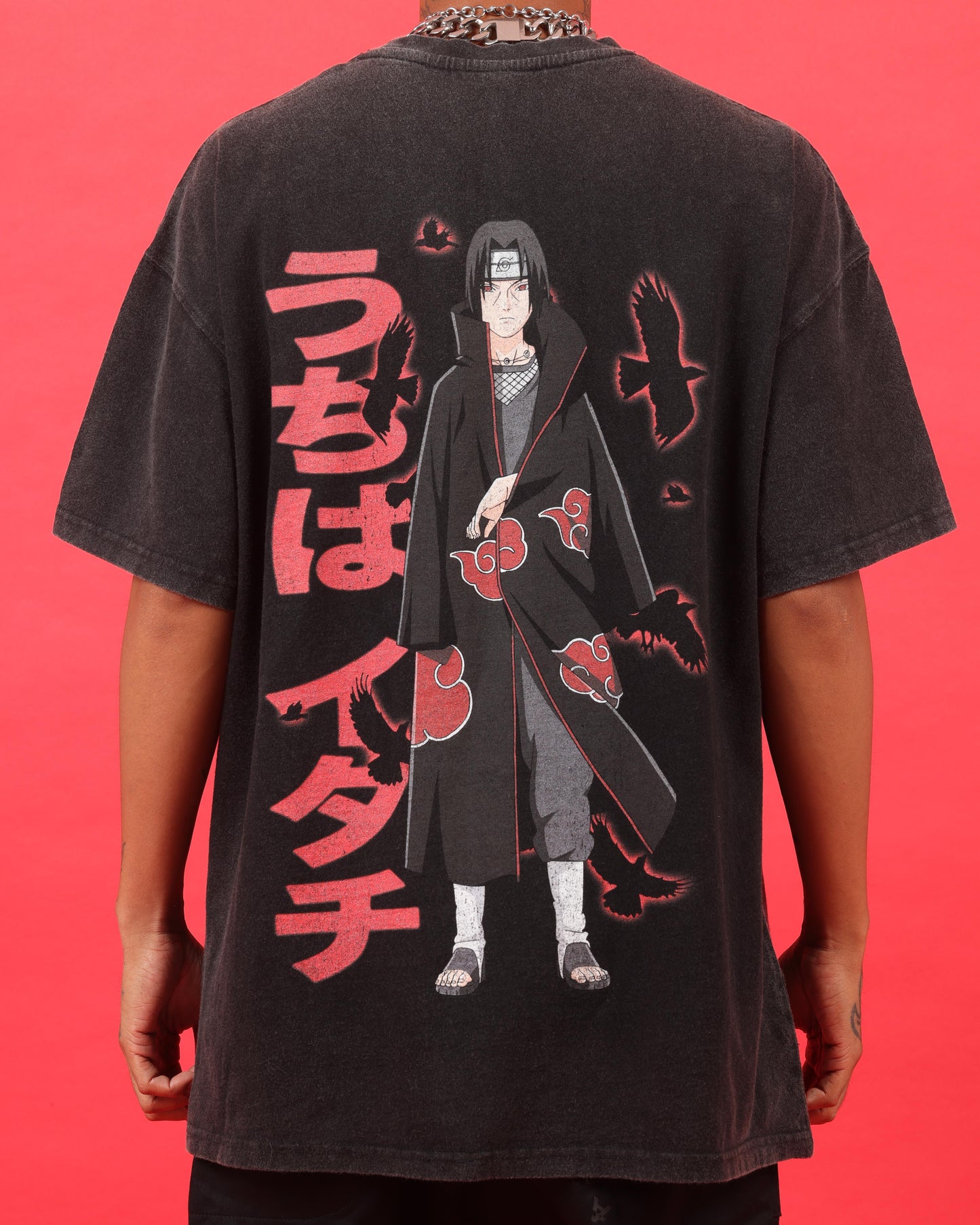 Goat Crew X Naruto Itachi Premium Vintage T-Shirt Vintage Black