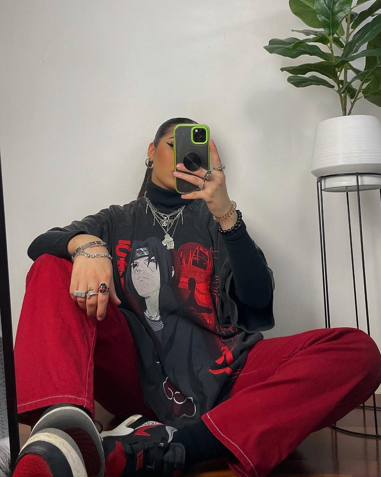 Goat Crew X Naruto Itachi Premium Vintage T-Shirt Vintage Black Style001