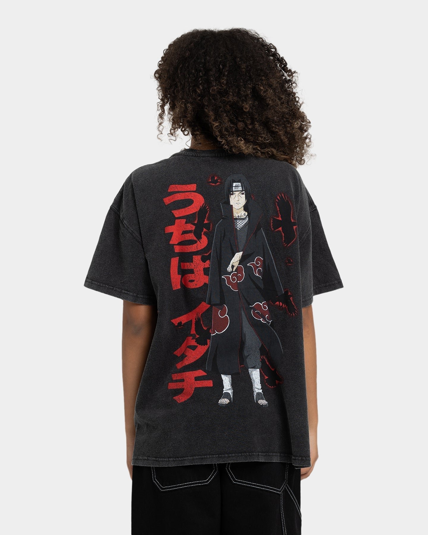 Goat Crew X Naruto Itachi Premium Vintage T-Shirt Vintage Black Style001
