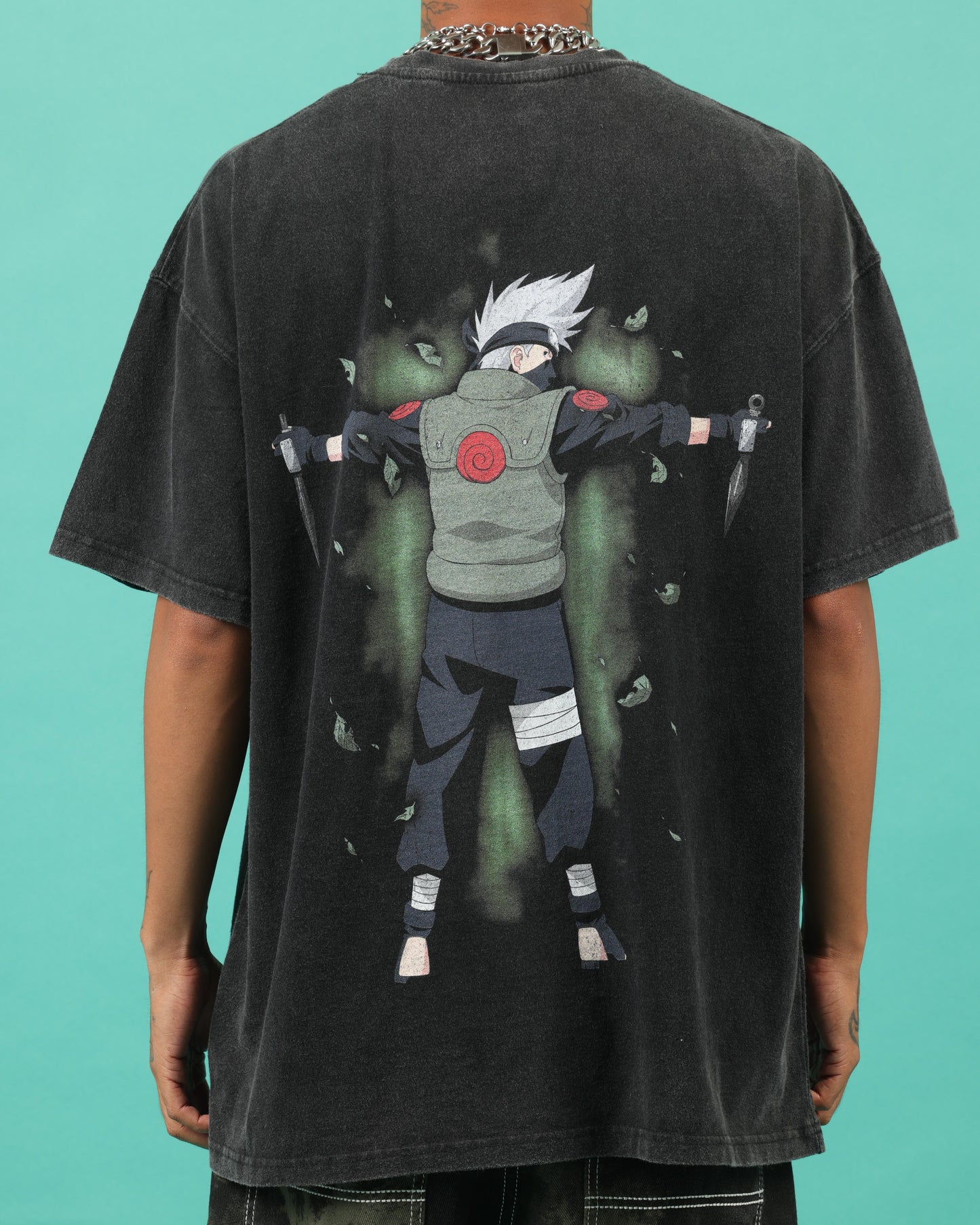 Goat Crew X Naruto Kakashi Premium Vintage T-Shirt Vintage Black