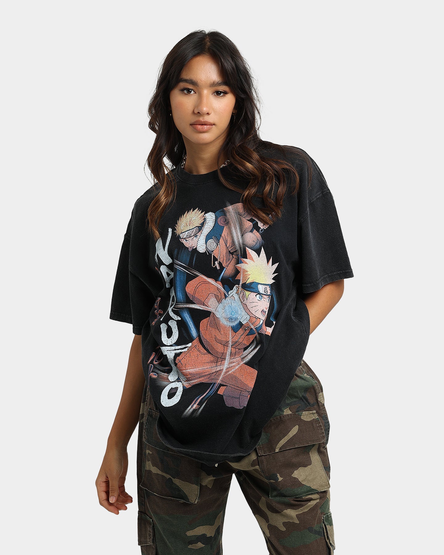 Goat Crew X Naruto Naruto Premium Vintage T-Shirt Vintage Black Style001
