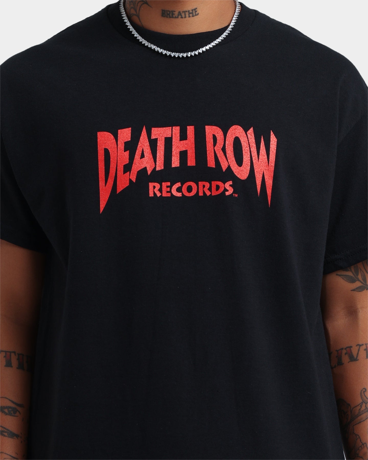 Death Row Records Deathrow Logo T-Shirt Black/Red
