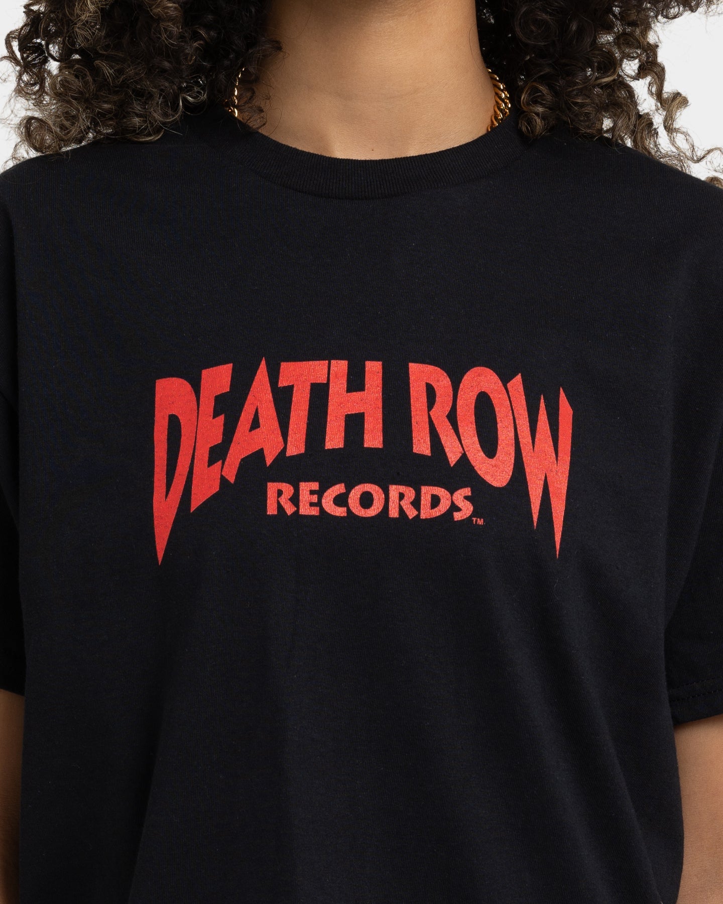 Death Row Records Deathrow Logo T-Shirt Black/Red Style001