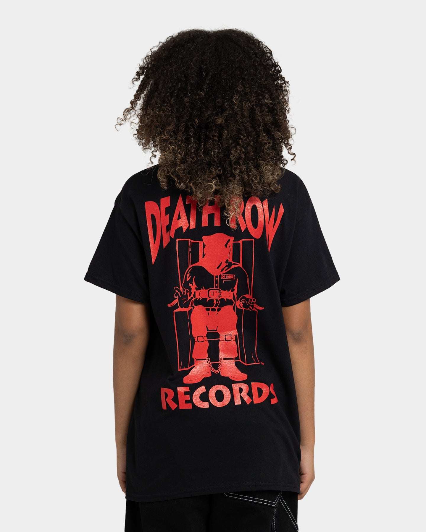 Death Row Records Deathrow Logo T-Shirt Black/Red Style001