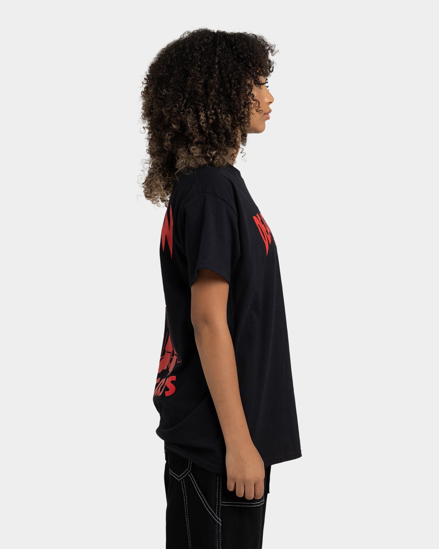 Death Row Records Deathrow Logo T-Shirt Black/Red Style001
