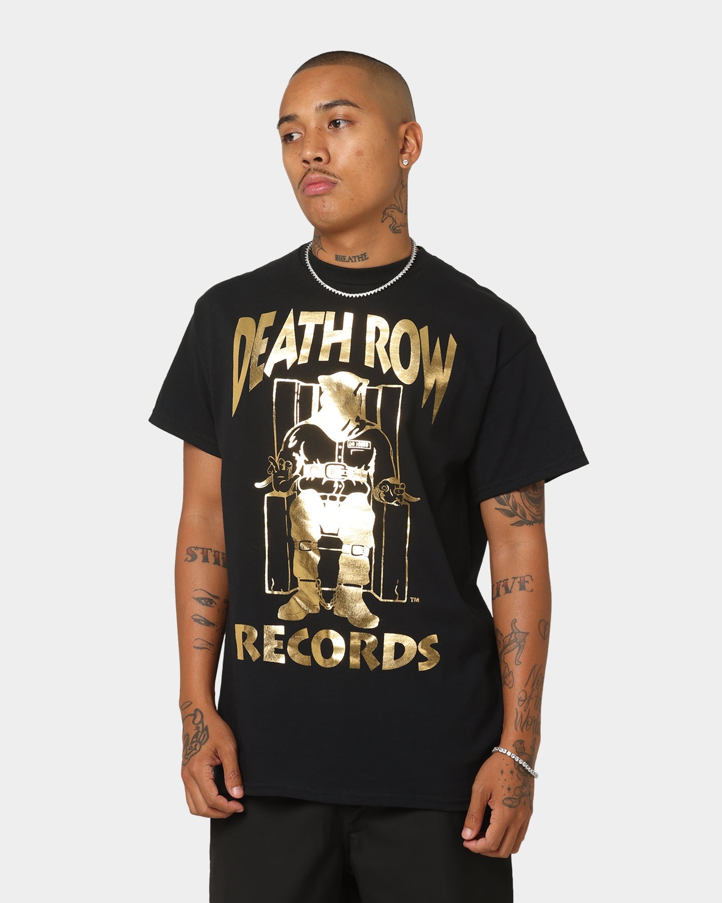 Death Row Records The Chair T-Shirt Black/Gold
