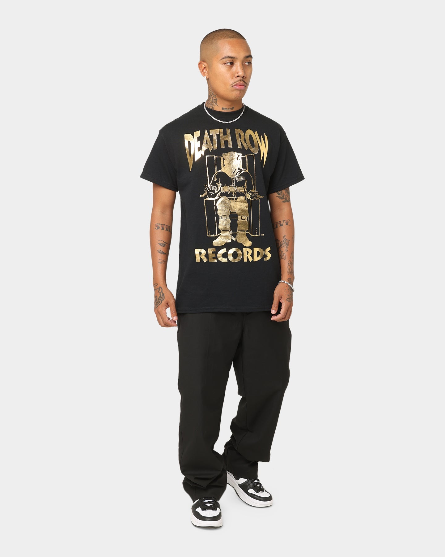 Death Row Records The Chair T-Shirt Black/Gold
