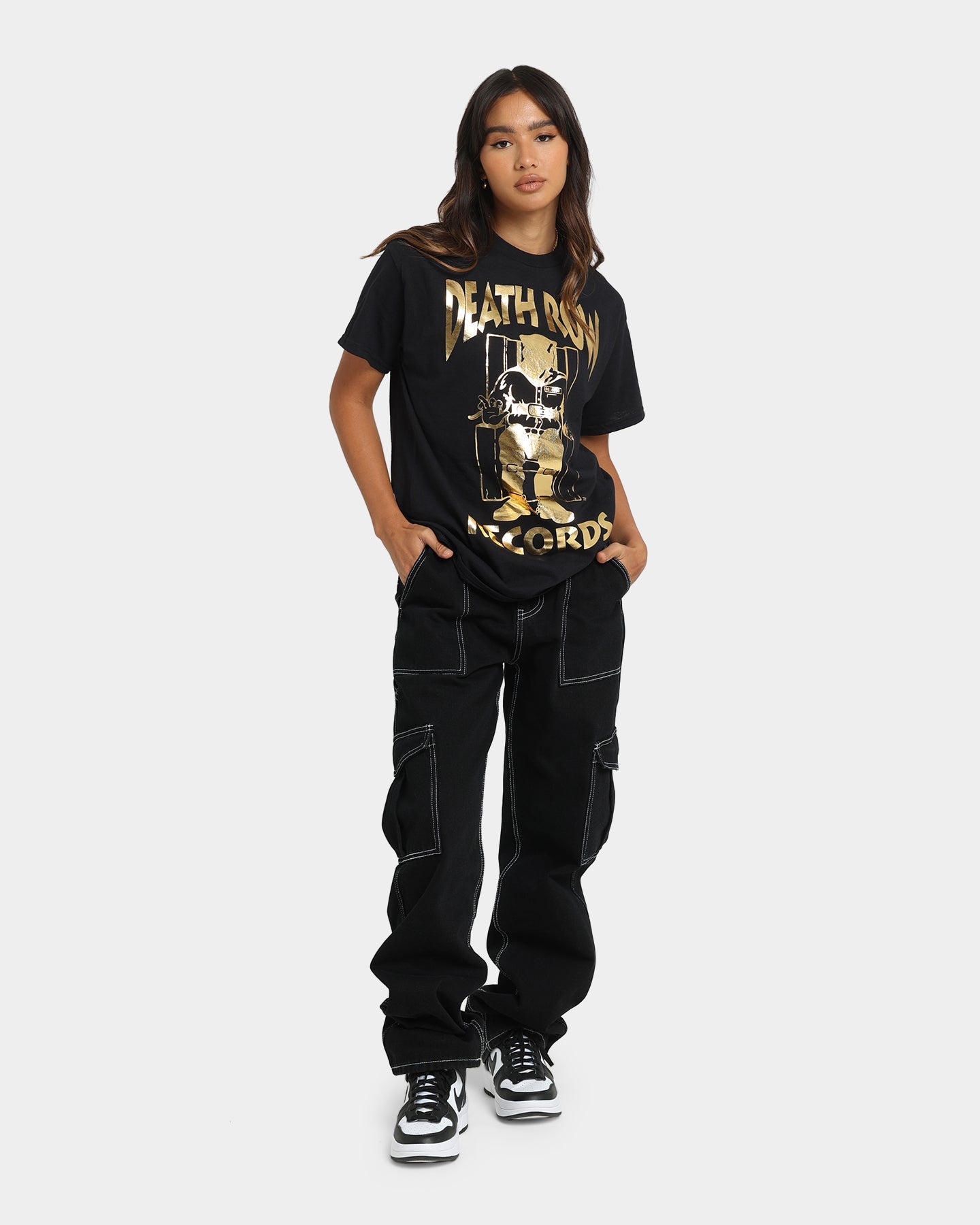 Death Row Records The Chair T-Shirt Black/Gold Style001