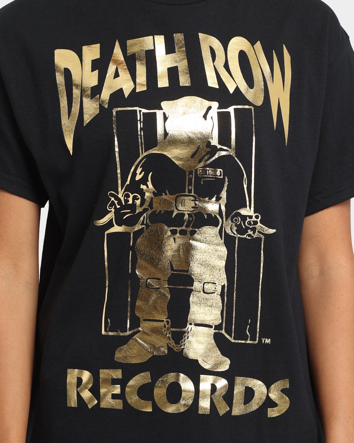 Death Row Records The Chair T-Shirt Black/Gold Style001