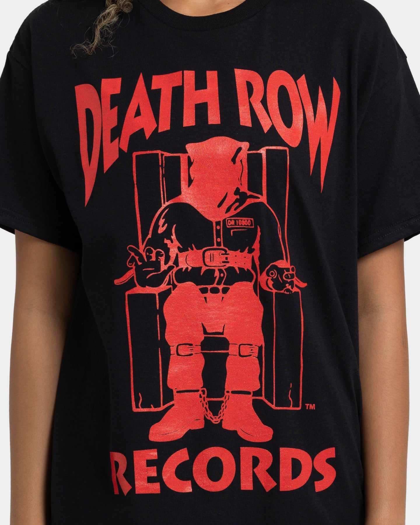 Death Row Records The Chair T-Shirt Black/Red Style001
