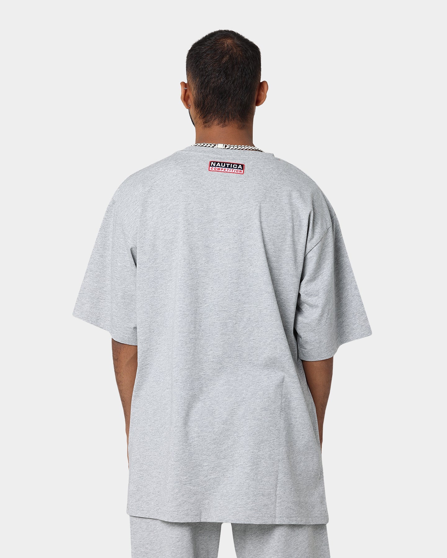 Nautica Finley Oversized T-Shirt Grey Marl