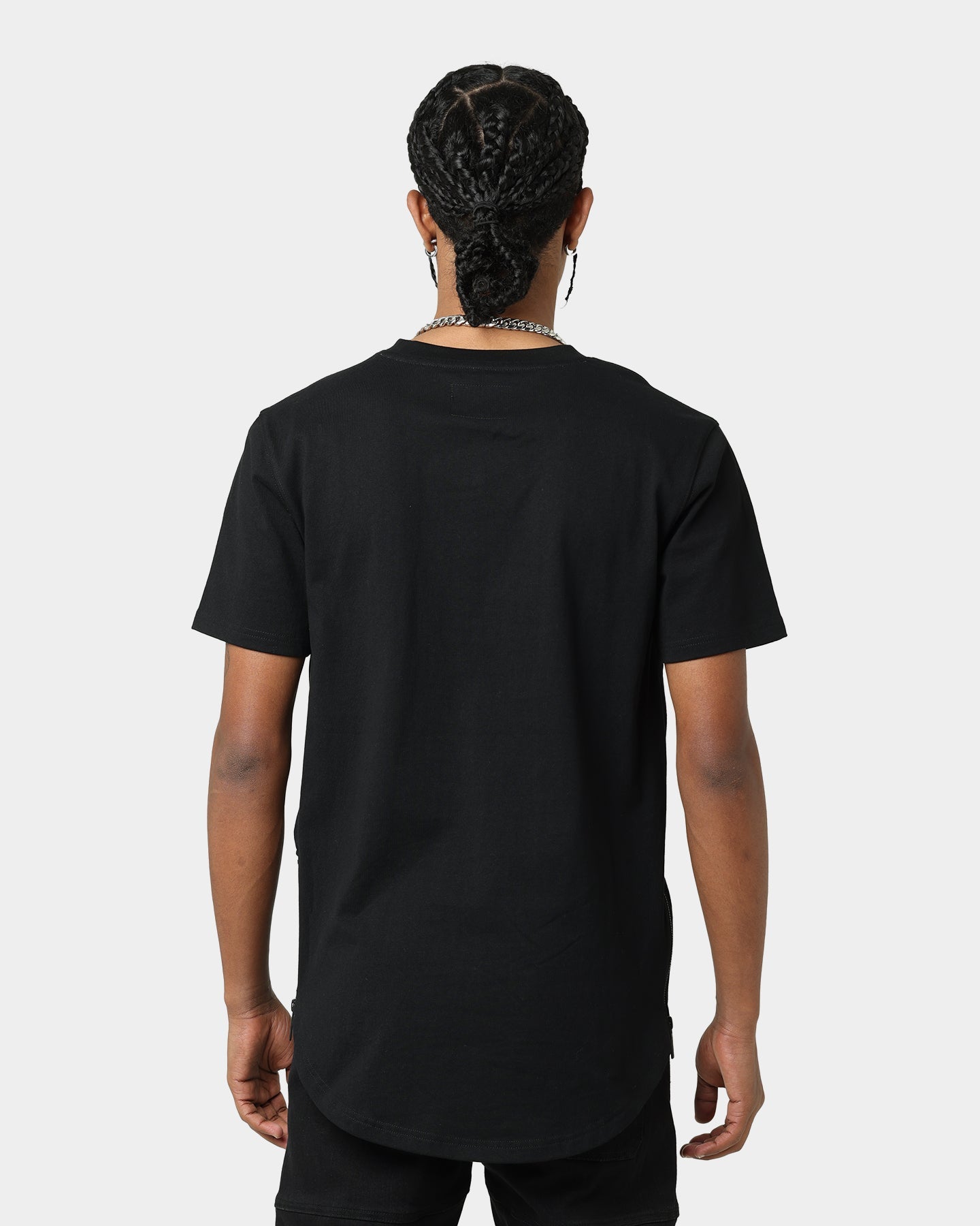 Carr√© Gothic Collar Droptail T-Shirt Black