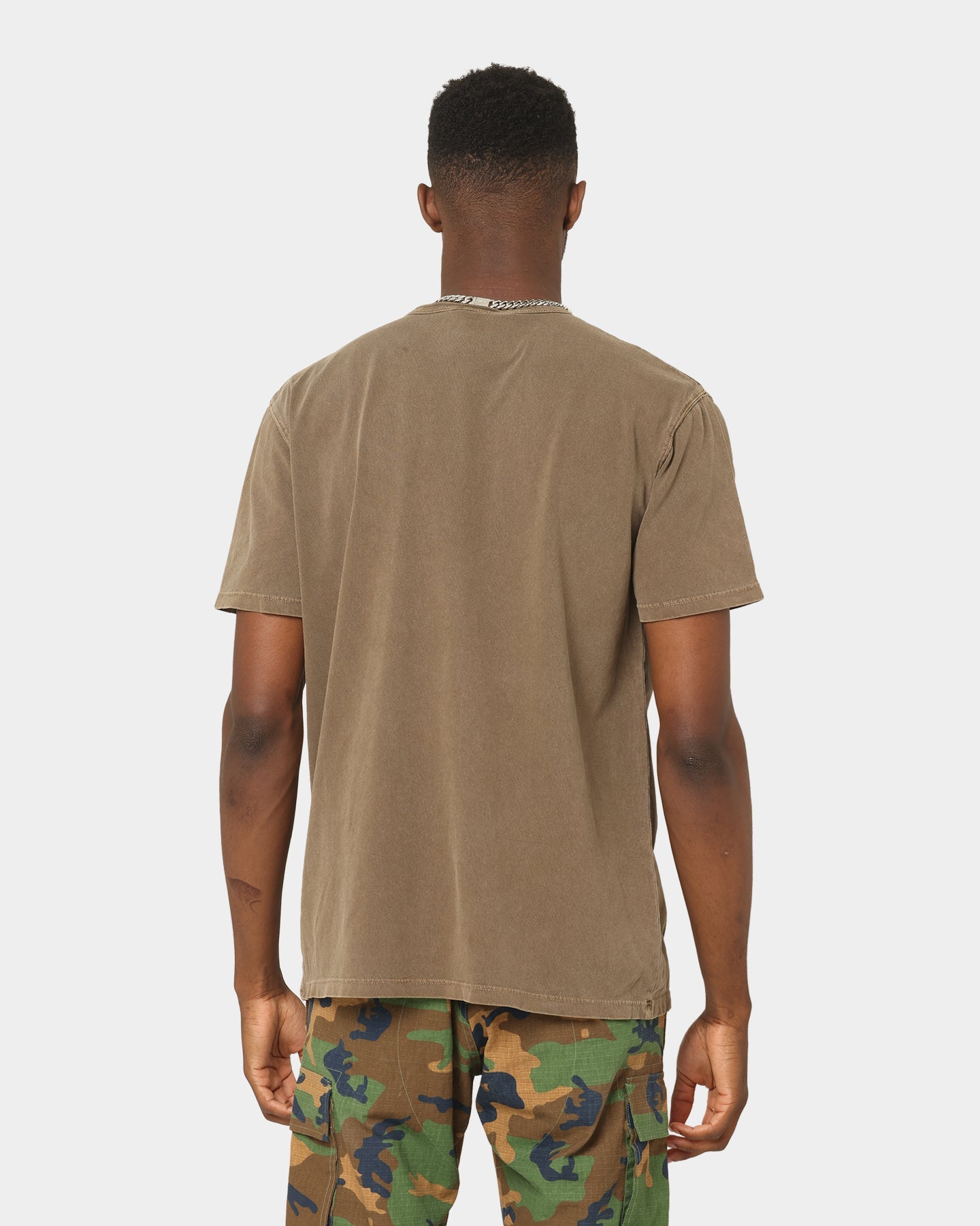 Champion Heritage Garment Dye T-Shirt Latte Brown