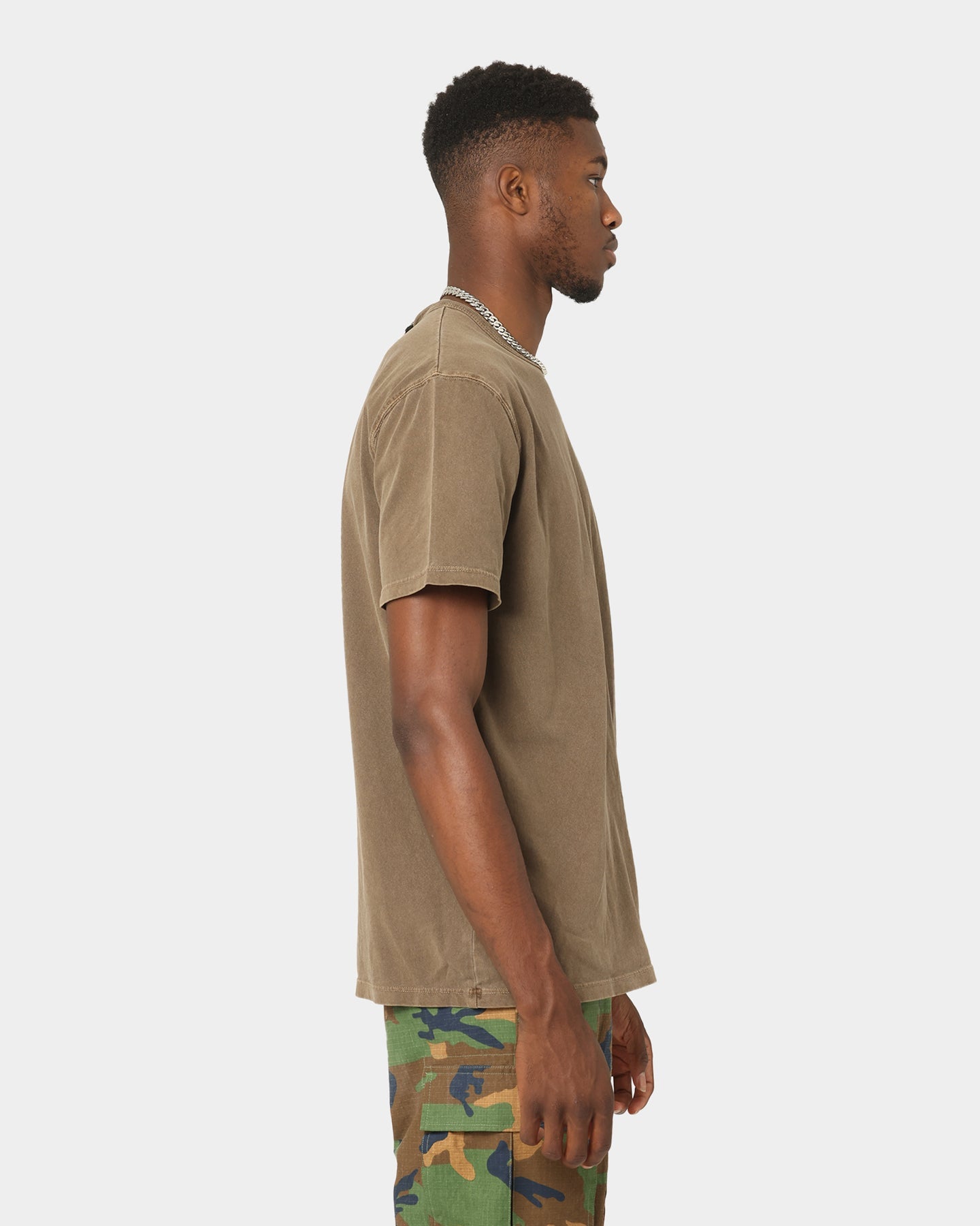 Champion Heritage Garment Dye T-Shirt Latte Brown
