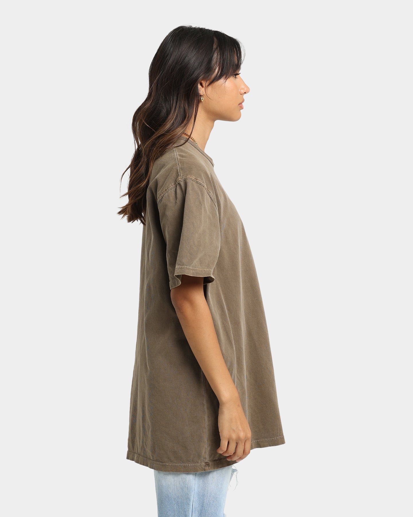 Champion Heritage Garment Dye T-Shirt Latte Brown Style001