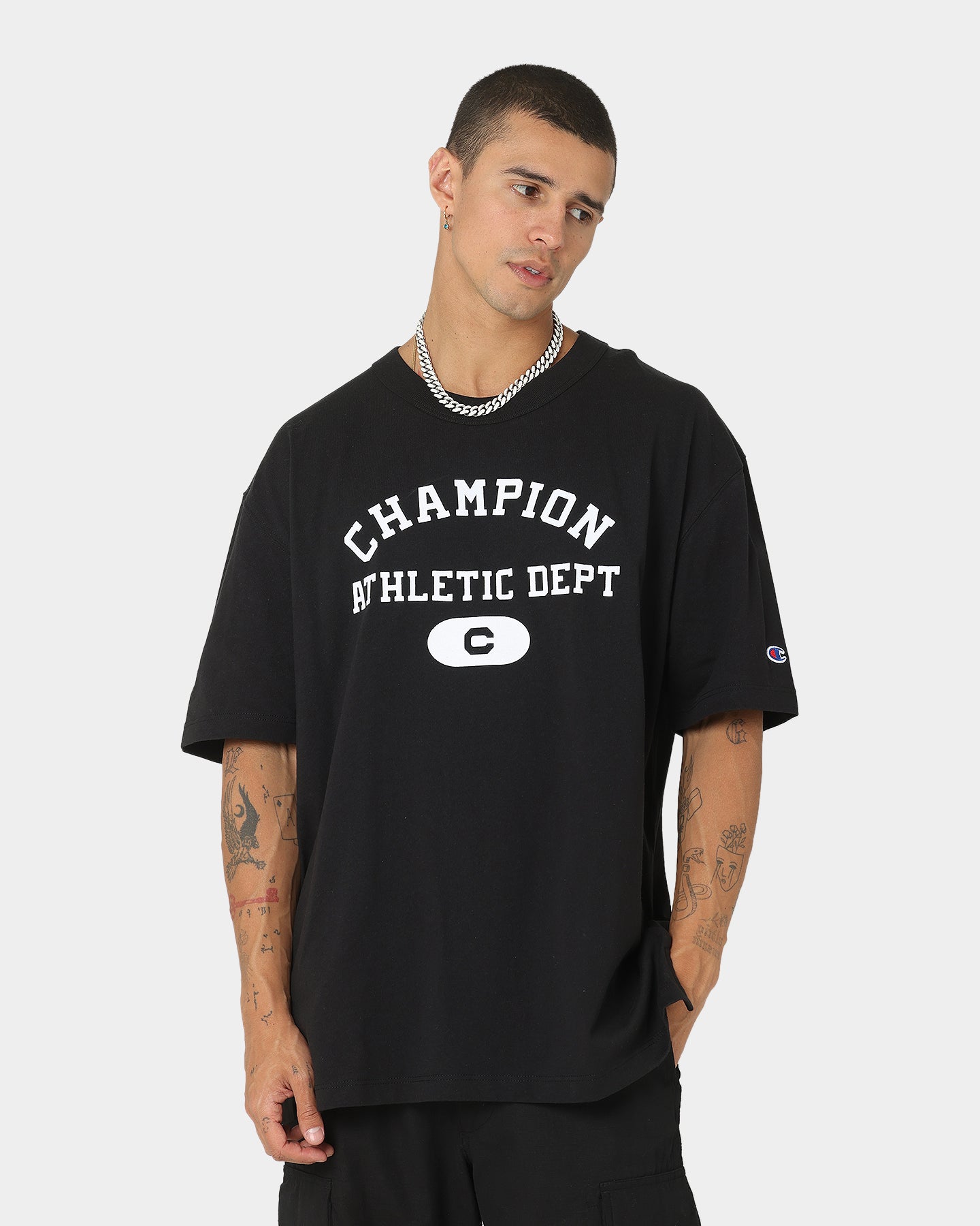Champion Rebound Archive SS T-Shirt Black