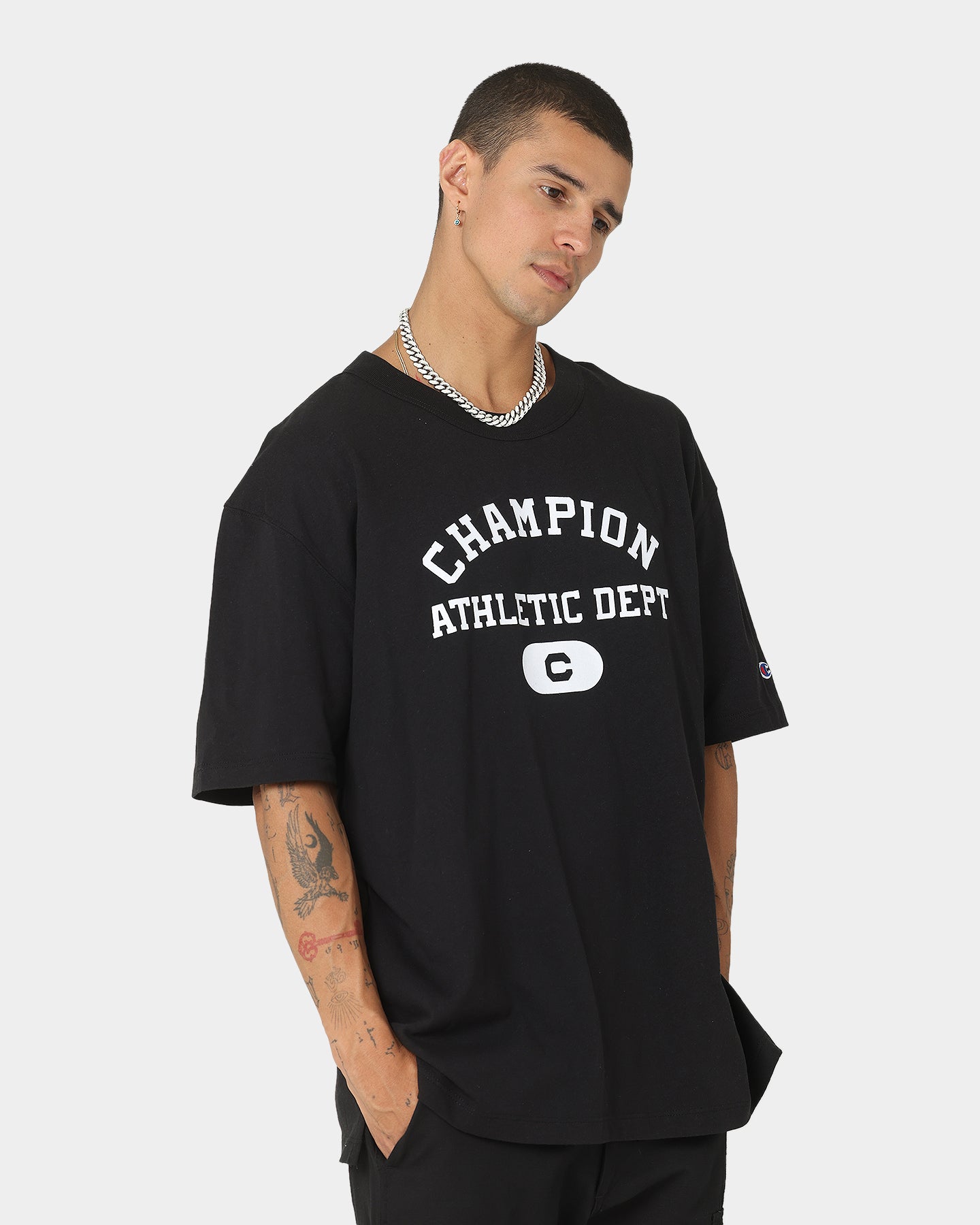 Champion Rebound Archive SS T-Shirt Black