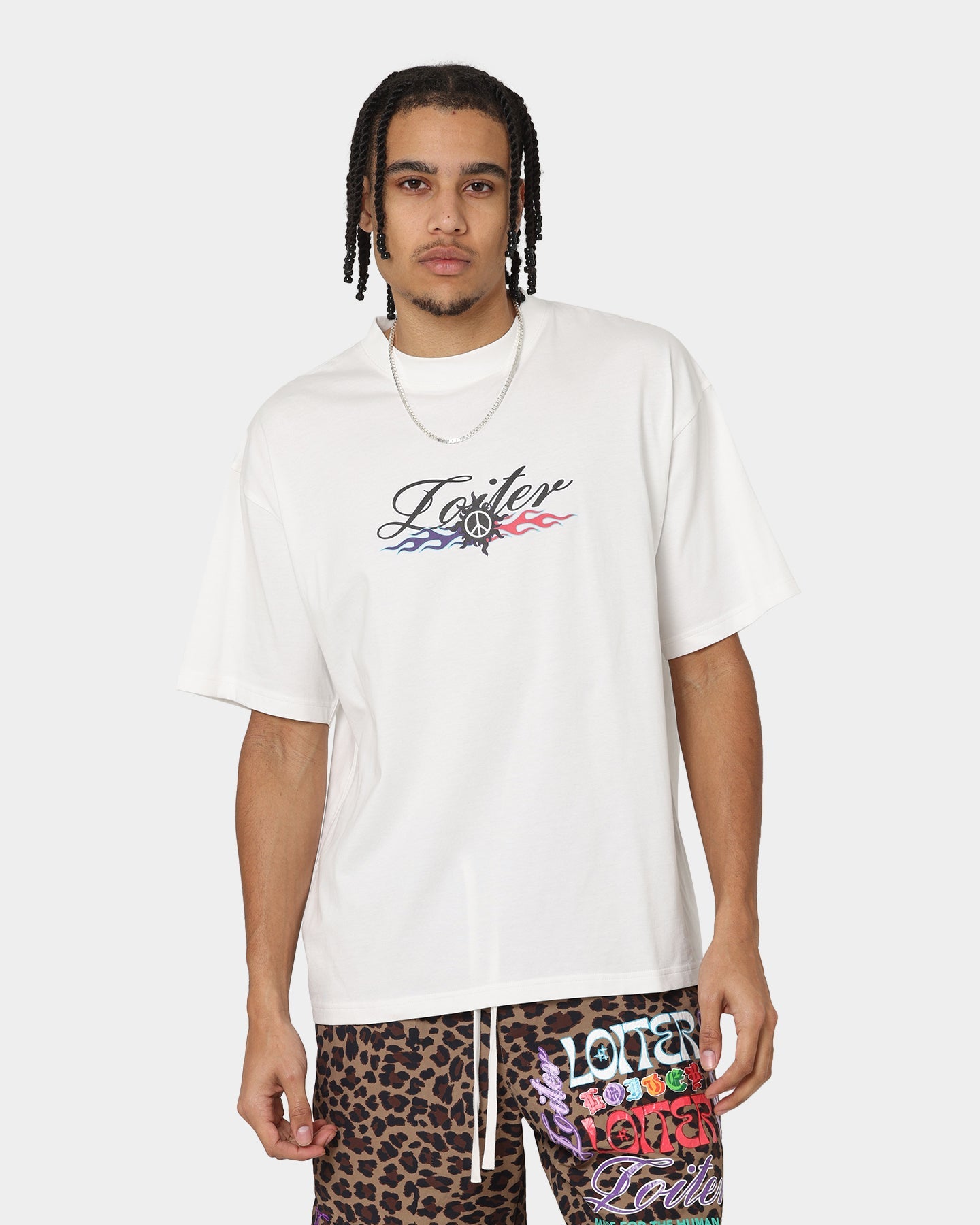 Loiter Forbidden Washed T-Shirt Off White