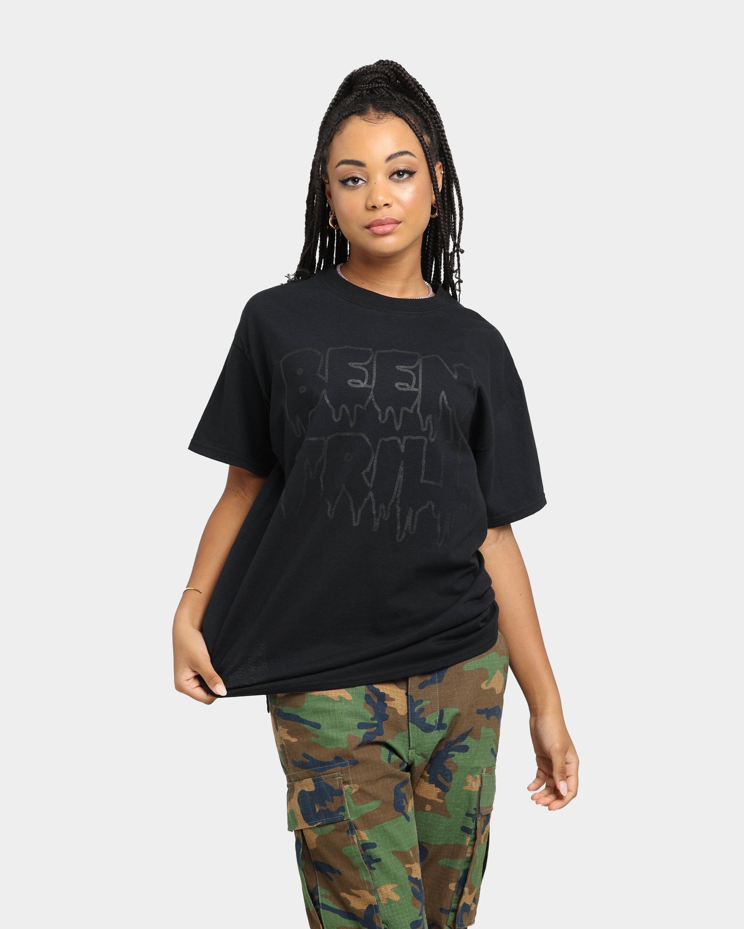 BEEN TRILL Drip Hashtag T-Shirt Black Style001