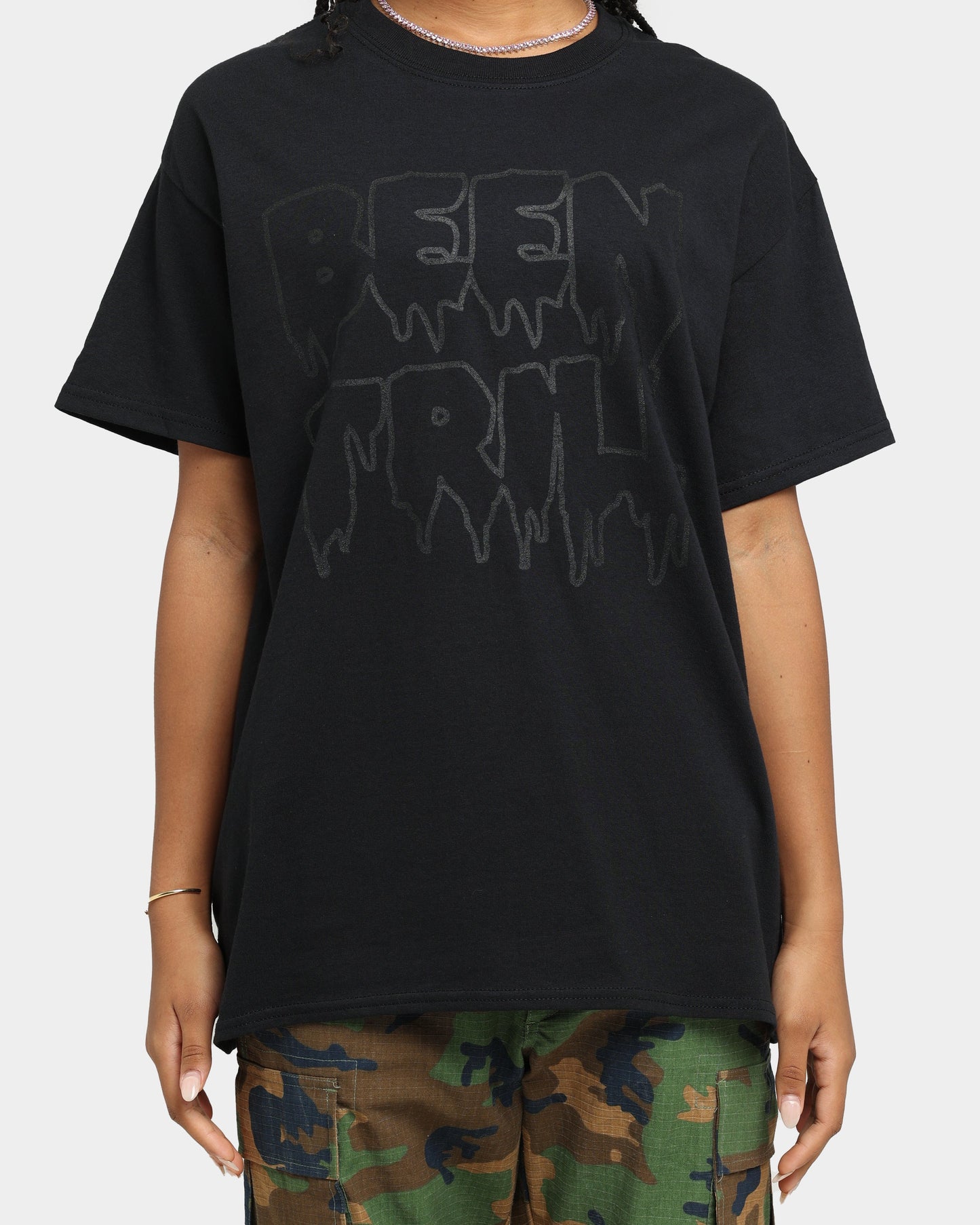 BEEN TRILL Drip Hashtag T-Shirt Black Style001