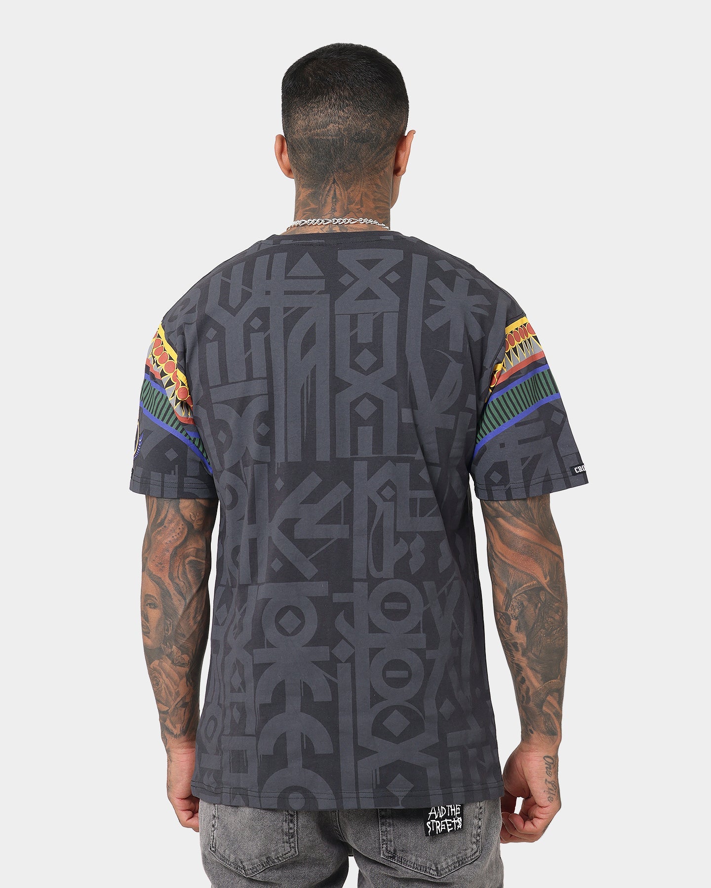 Crooks & Castles King Tut T-Shirt Black/Multi-Coloured