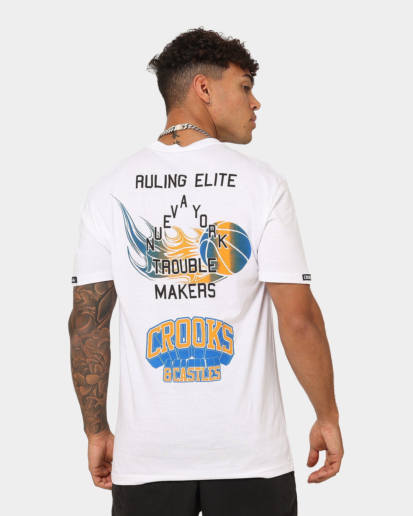 Crooks & Castles New York T-Shirt White