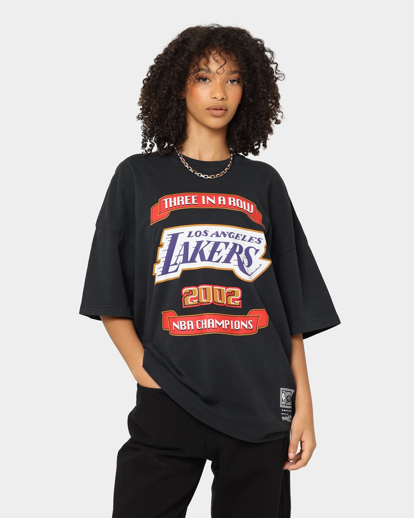 Mitchell & Ness Los Angeles Lakers 3-Peat T-Shirt Black Style001