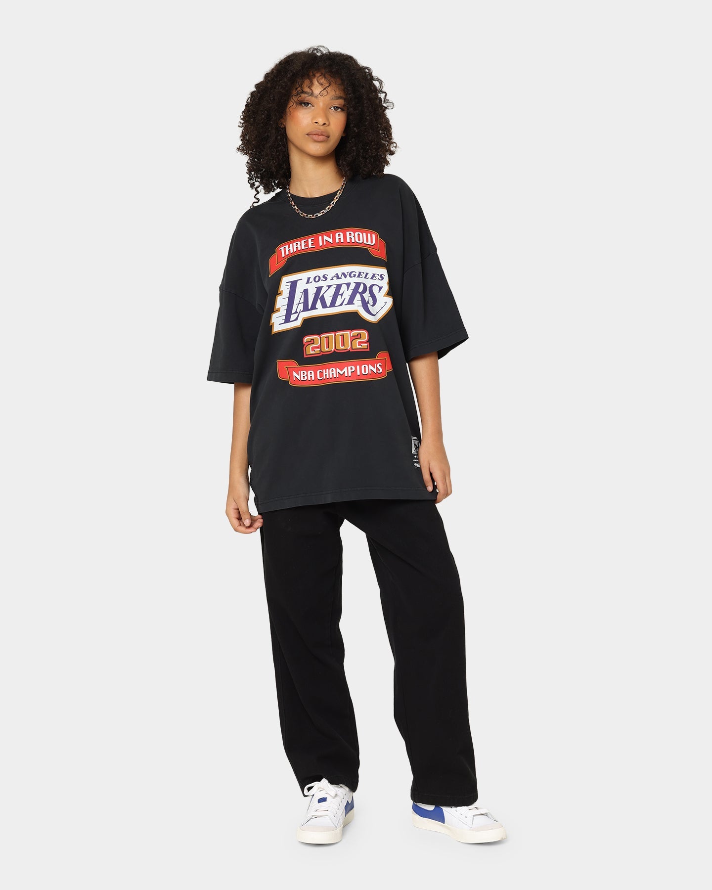 Mitchell & Ness Los Angeles Lakers 3-Peat T-Shirt Black Style001