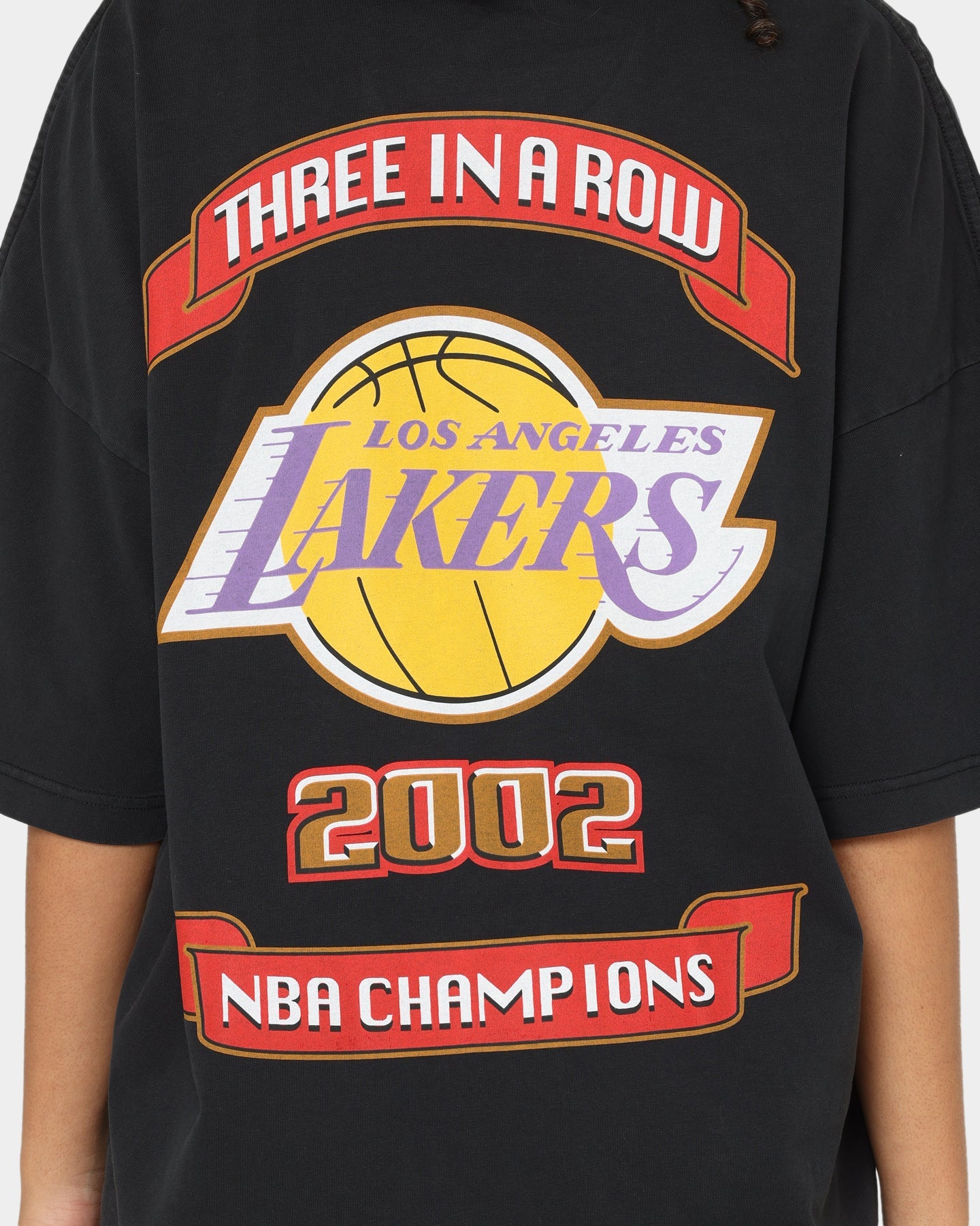 Mitchell & Ness Los Angeles Lakers 3-Peat T-Shirt Black Style001