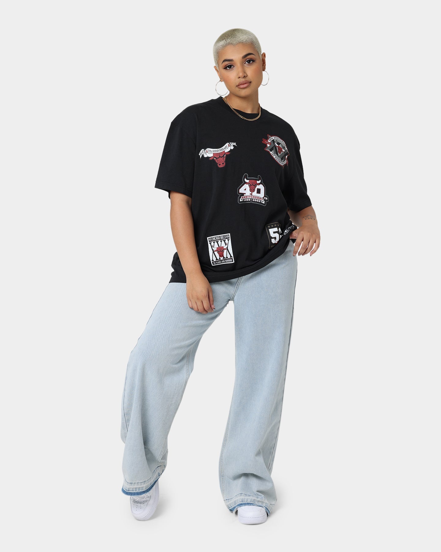Mitchell & Ness Chicago Bulls Flight T-Shirt Black Style001