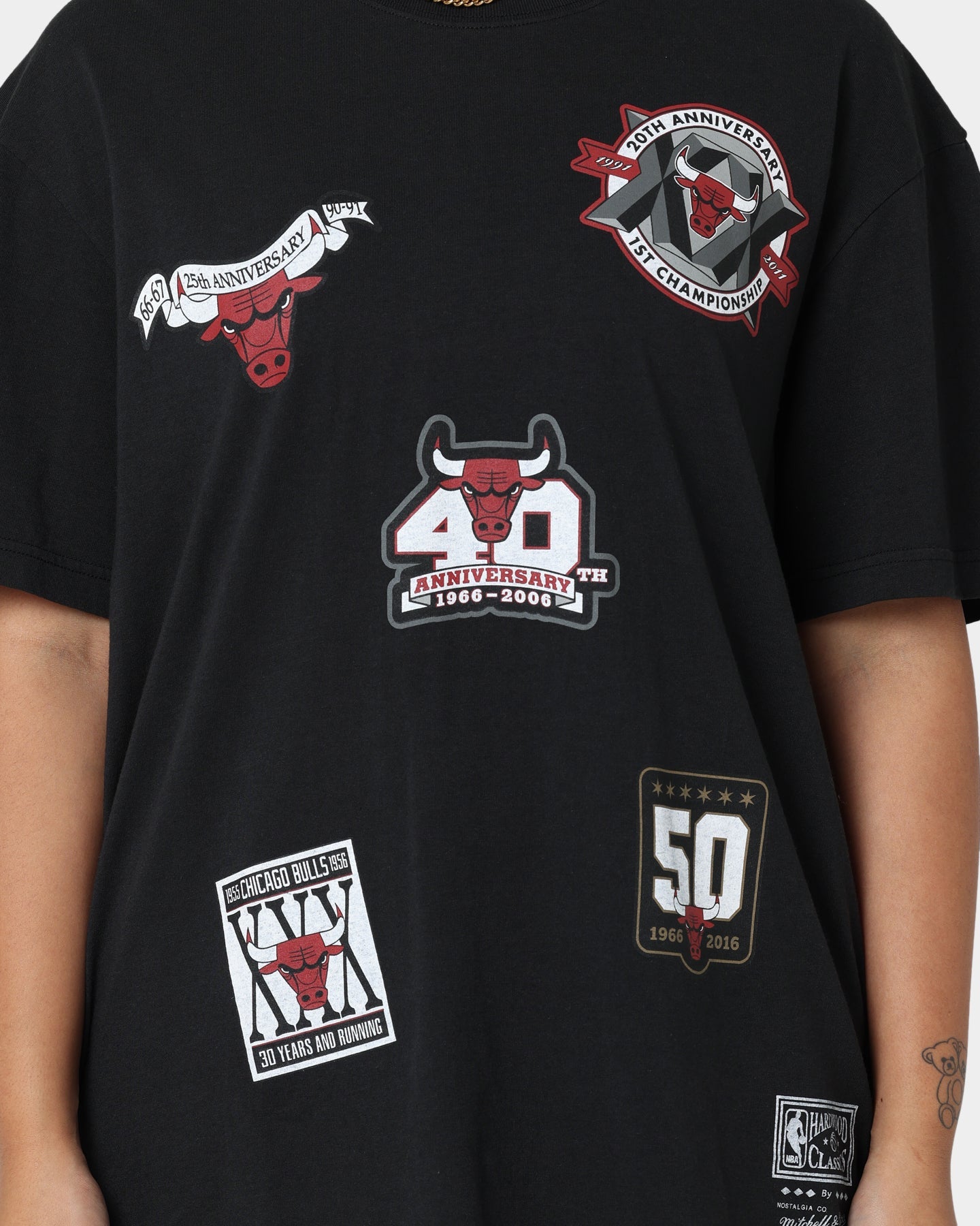 Mitchell & Ness Chicago Bulls Flight T-Shirt Black Style001