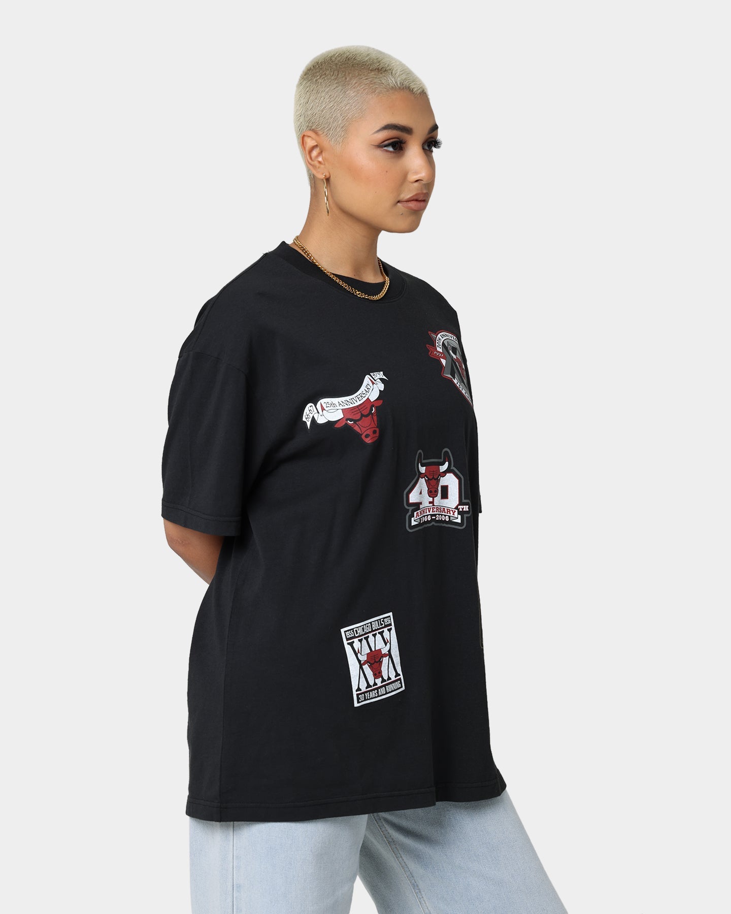 Mitchell & Ness Chicago Bulls Flight T-Shirt Black Style001