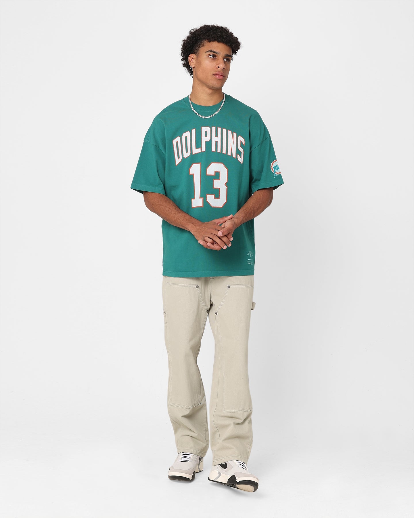 Mitchell & Ness Miami Dolphins Dan Marino N&N Oversized T-Shirt Faded Teal