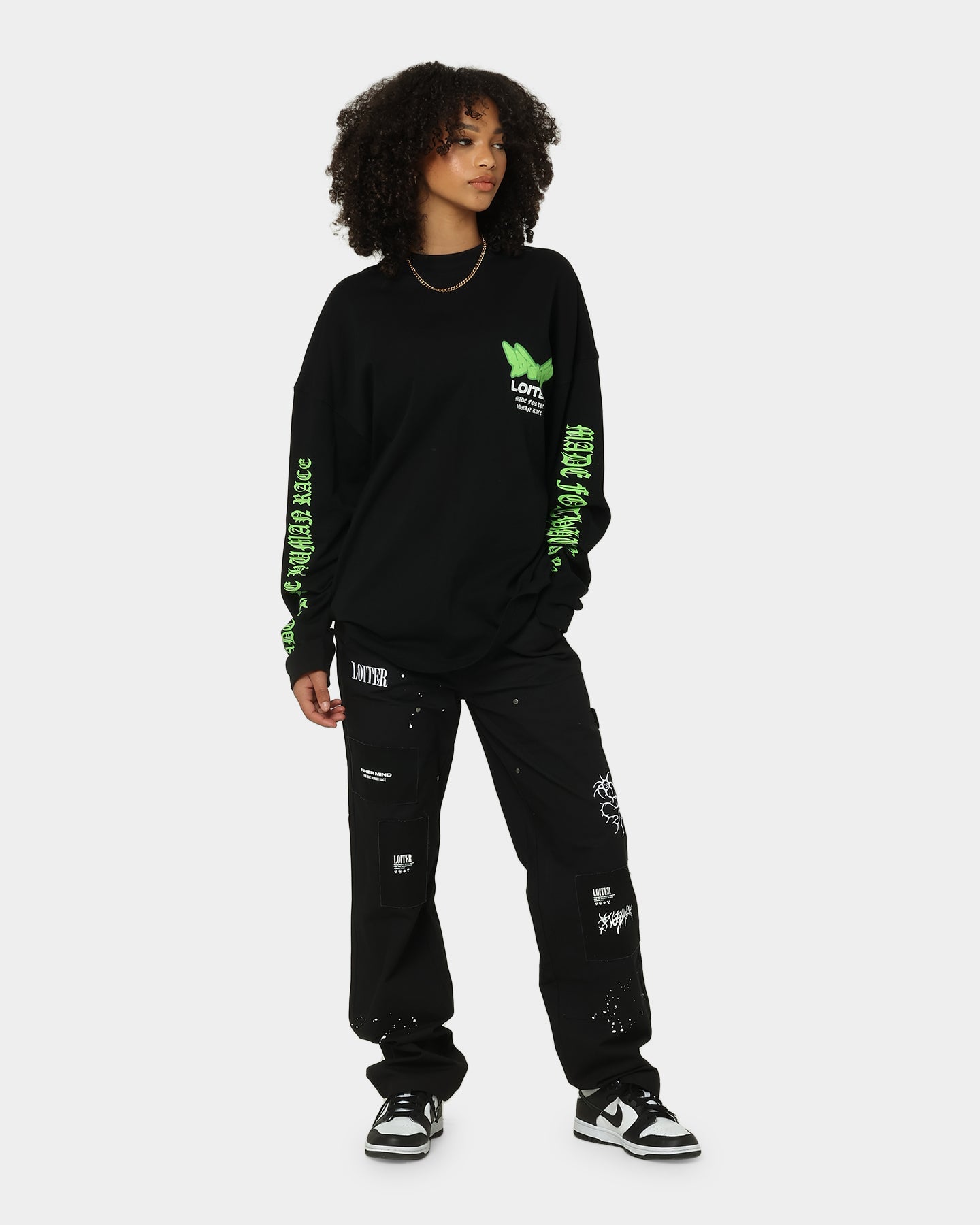 Loiter Cyber Blade Long Sleeve T-Shirt Black Style001