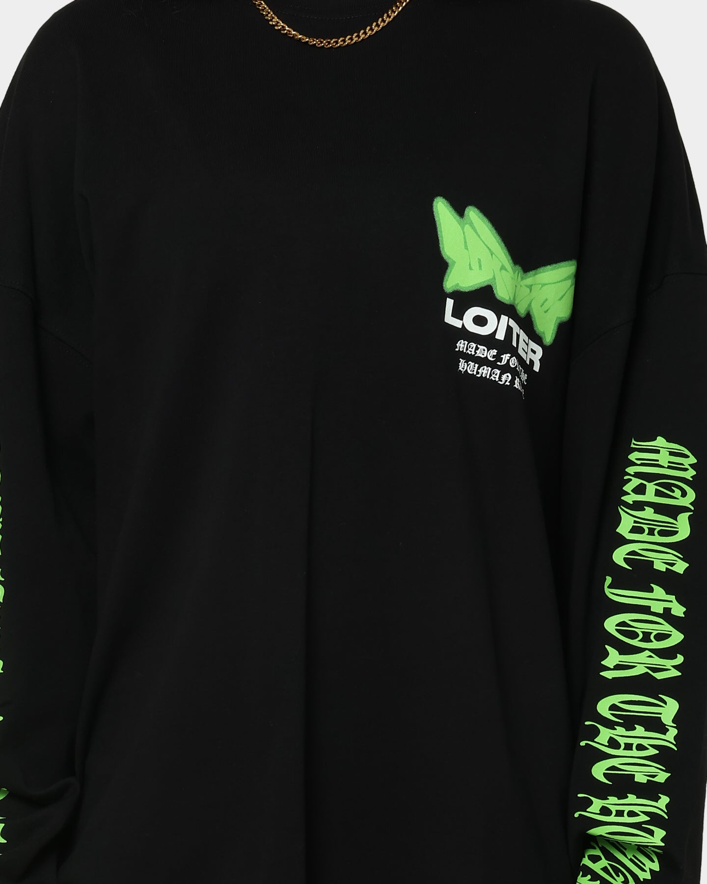 Loiter Cyber Blade Long Sleeve T-Shirt Black Style001