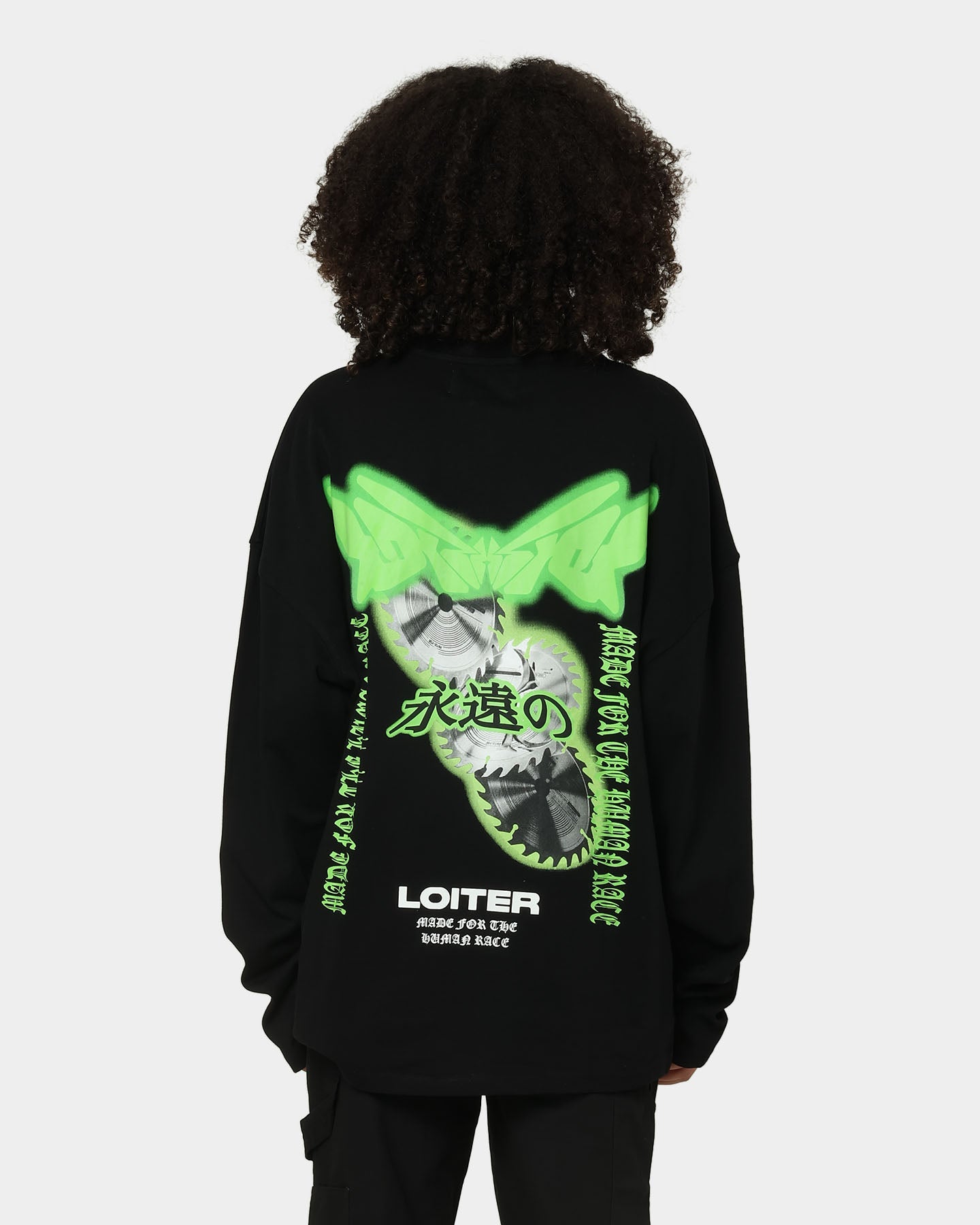 Loiter Cyber Blade Long Sleeve T-Shirt Black Style001