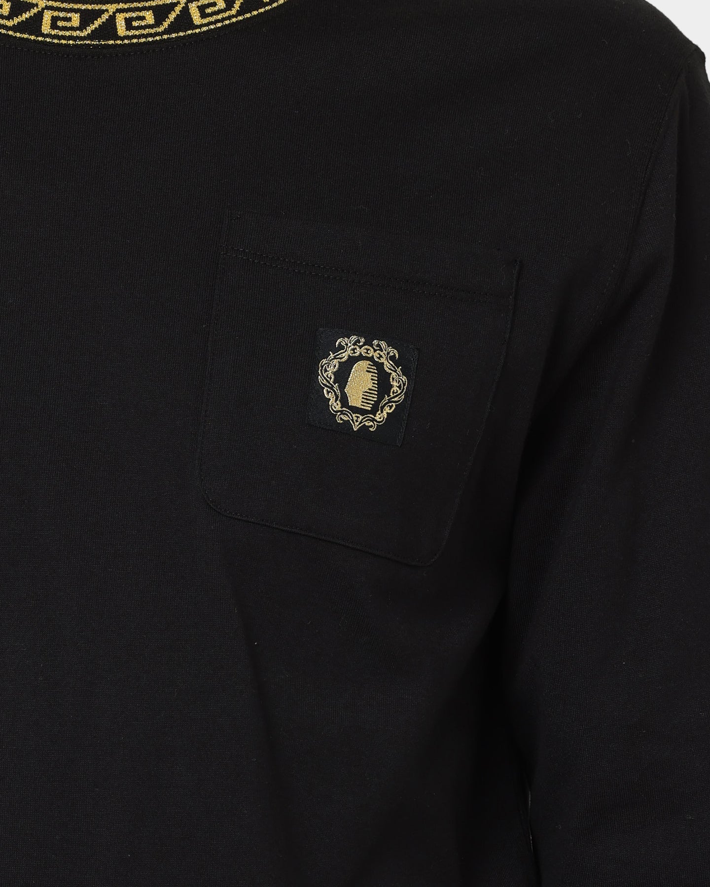 Last Kings Territorial Rib Long Sleeve T-Shirt Black