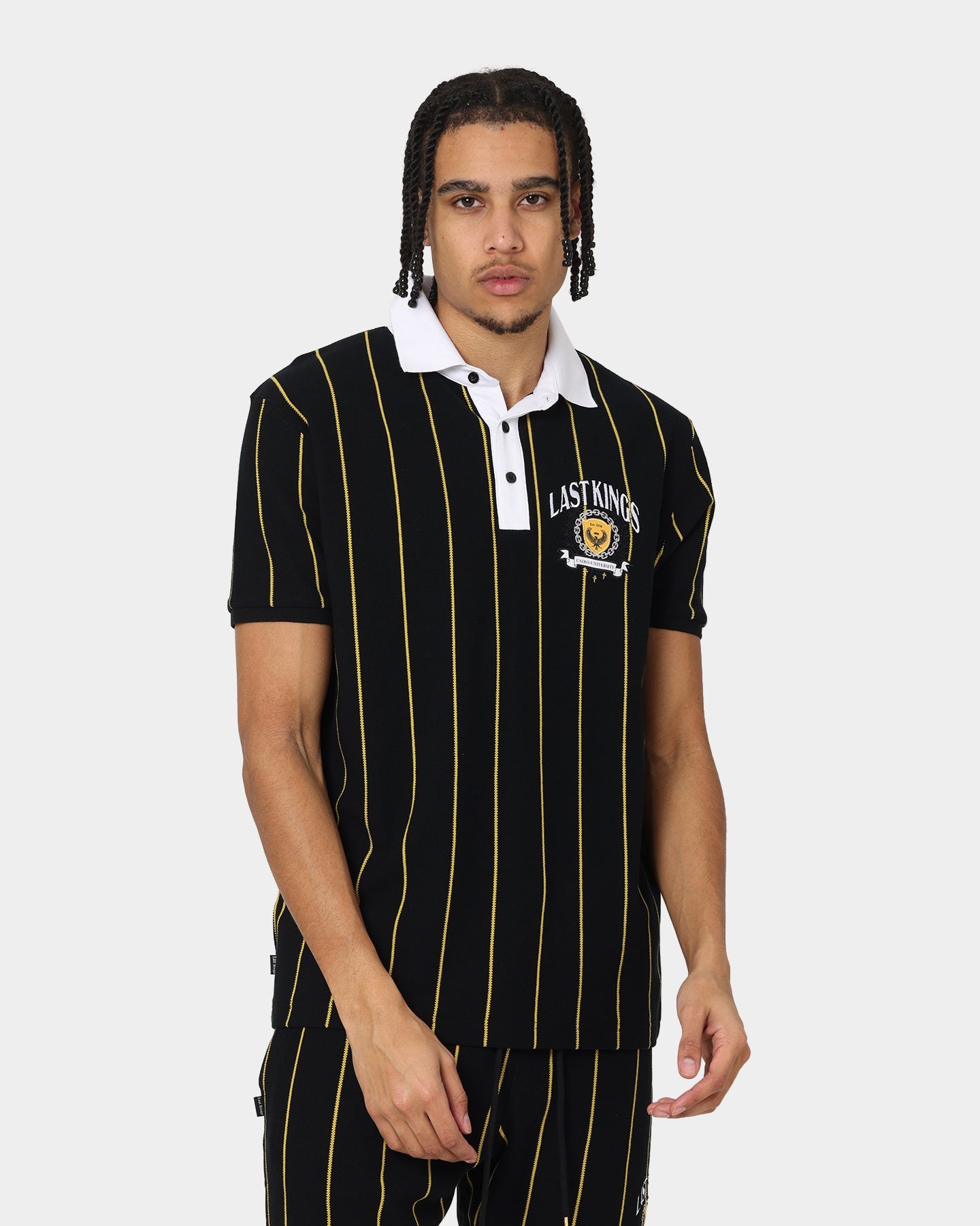Last Kings Cairo Short Sleeve Polo Shirt Black