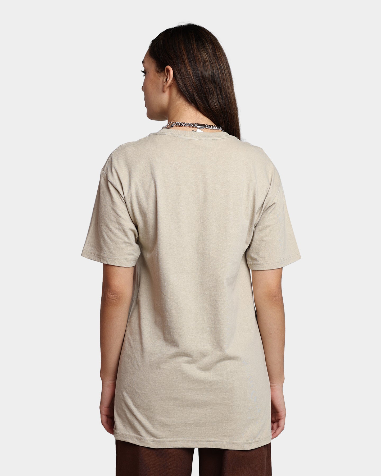 HUF Essentials OG Logo T-Shirt Sand Style001
