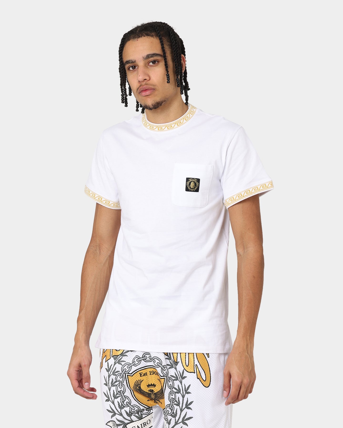 Last Kings Territorial Rib Short Sleeve T-Shirt White