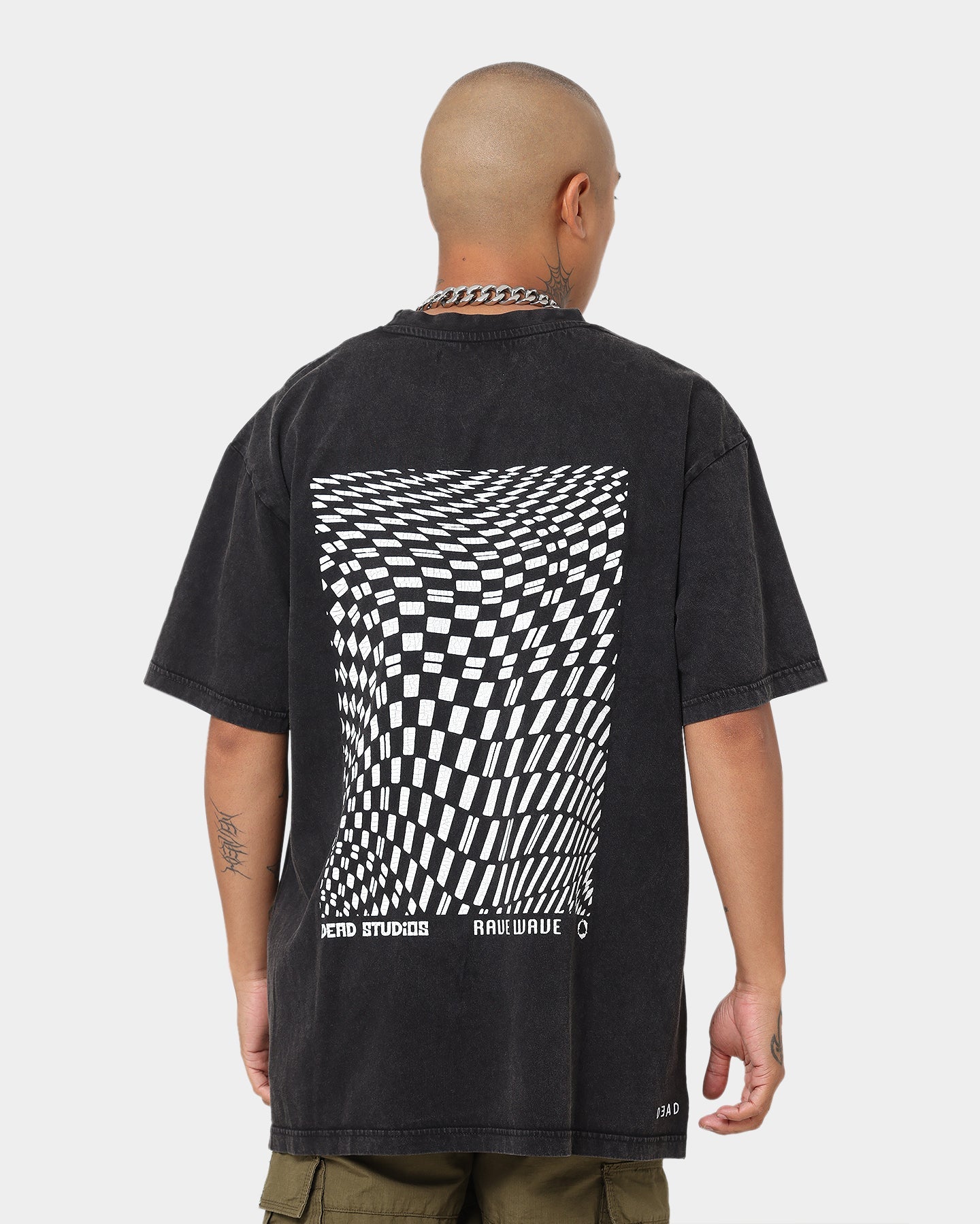 Dead Studios Rave Wave Vintage T-Shirt Vintage Black
