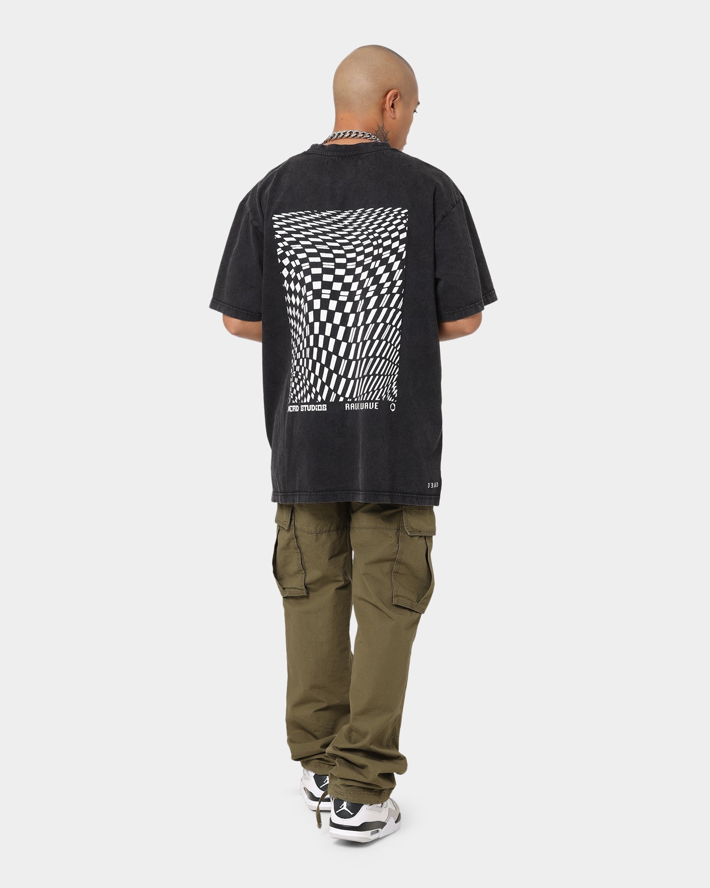 Dead Studios Rave Wave Vintage T-Shirt Vintage Black