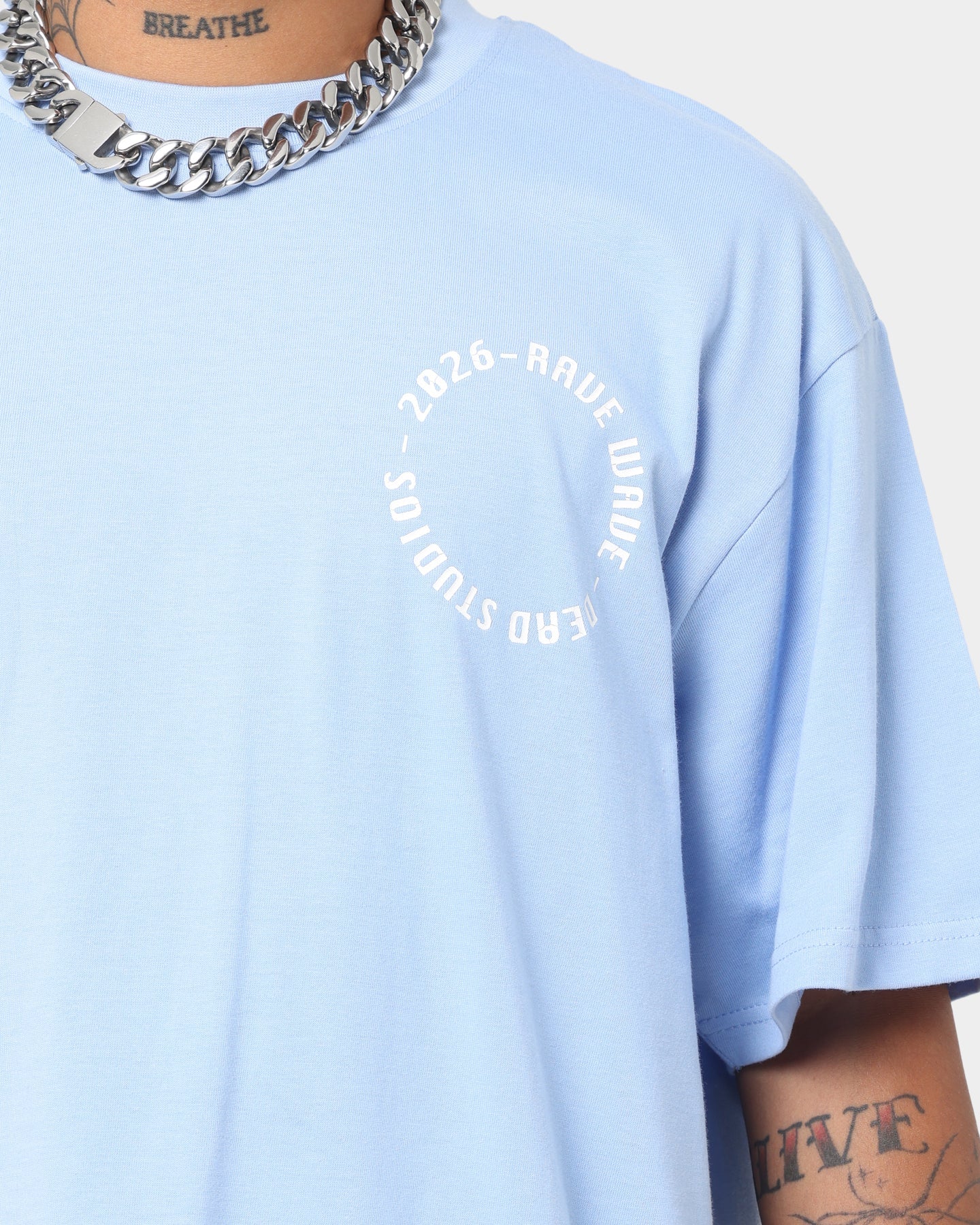 Dead Studios Iron Wave T-Shirt Pale Blue